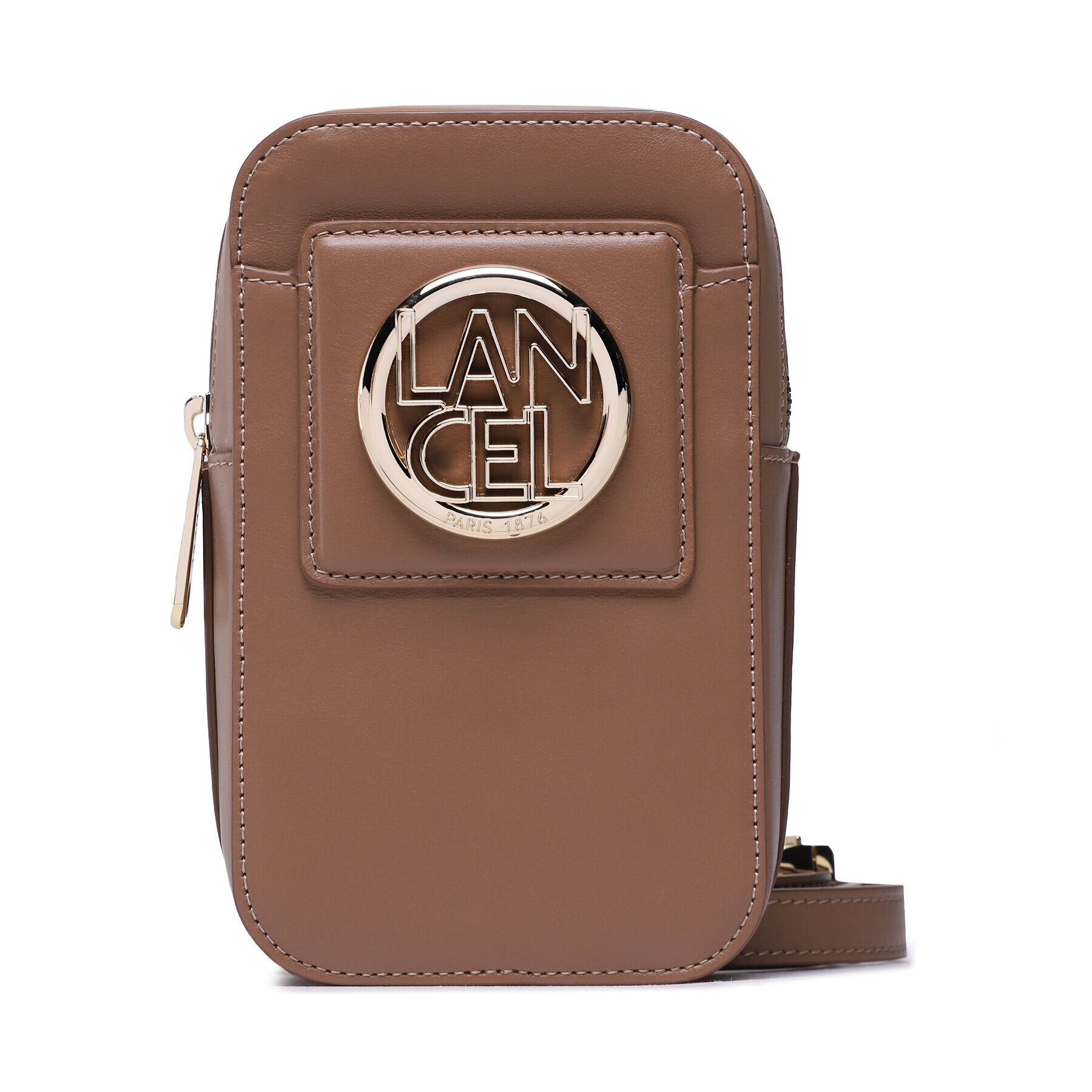 Lancel Дамска чанта Mini Vertical Bag A12079JGTU Кафяв - Pepit.bg