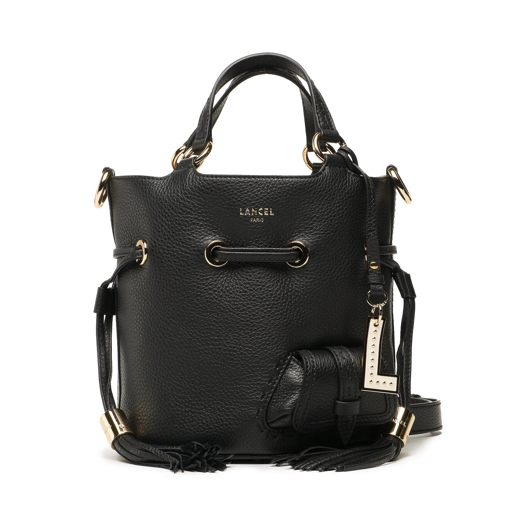 Lancel Дамска чанта S Bucket Bag A1010910TU Черен - Pepit.bg