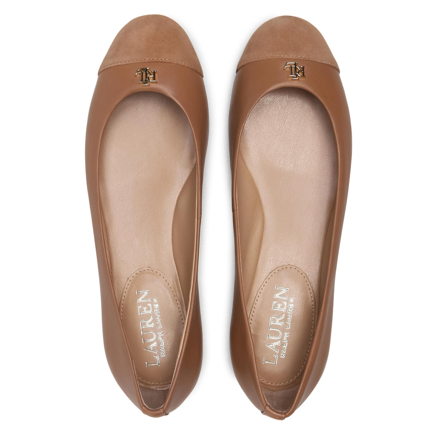 Lauren Ralph Lauren Балеринки Gaines 802828007002 Кафяв - Pepit.bg