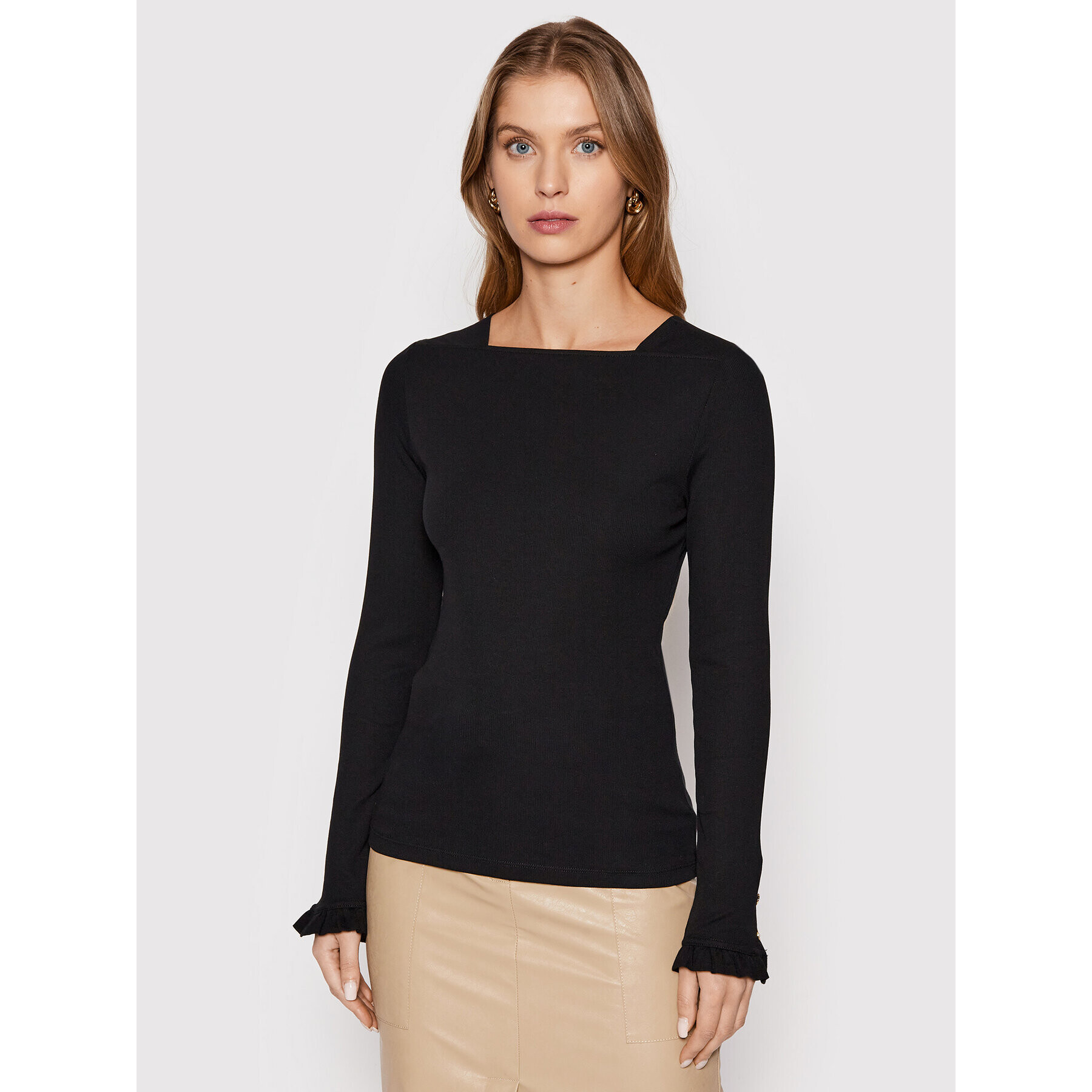 Lauren Ralph Lauren Блуза 200817317001 Черен Regular Fit - Pepit.bg