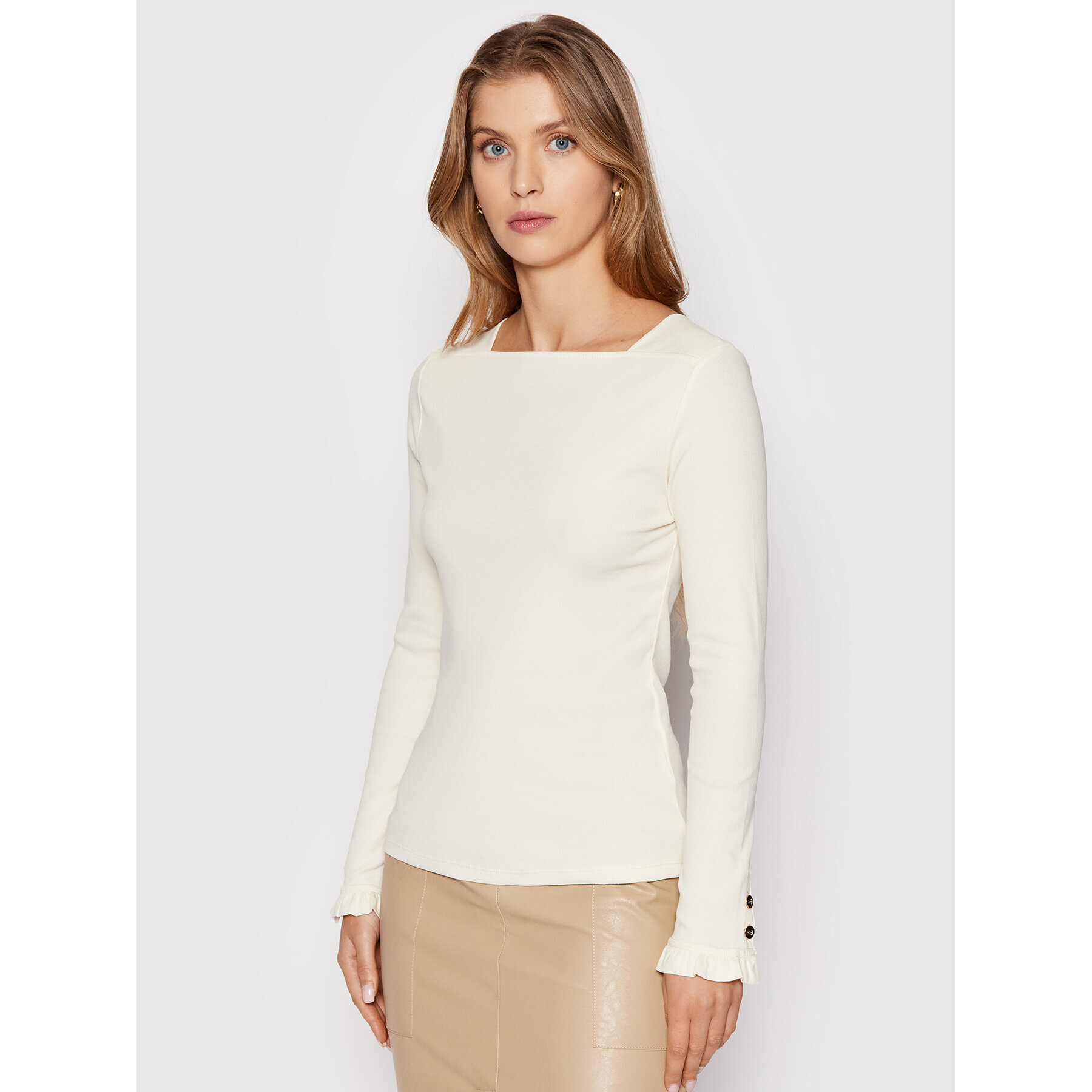 Lauren Ralph Lauren Блуза 200817317003 Бял Regular Fit - Pepit.bg