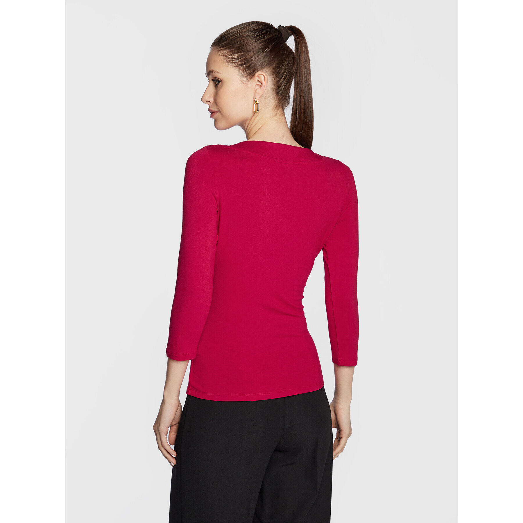 Lauren Ralph Lauren Блуза 200824366 Червен Slim Fit - Pepit.bg