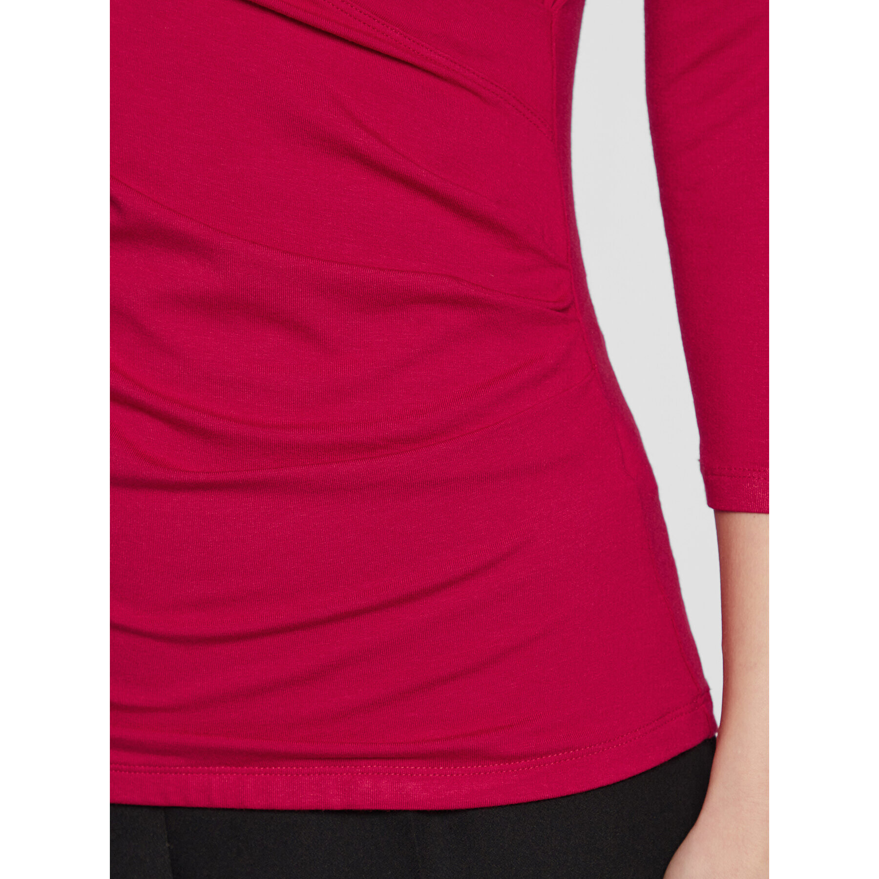 Lauren Ralph Lauren Блуза 200824366 Червен Slim Fit - Pepit.bg