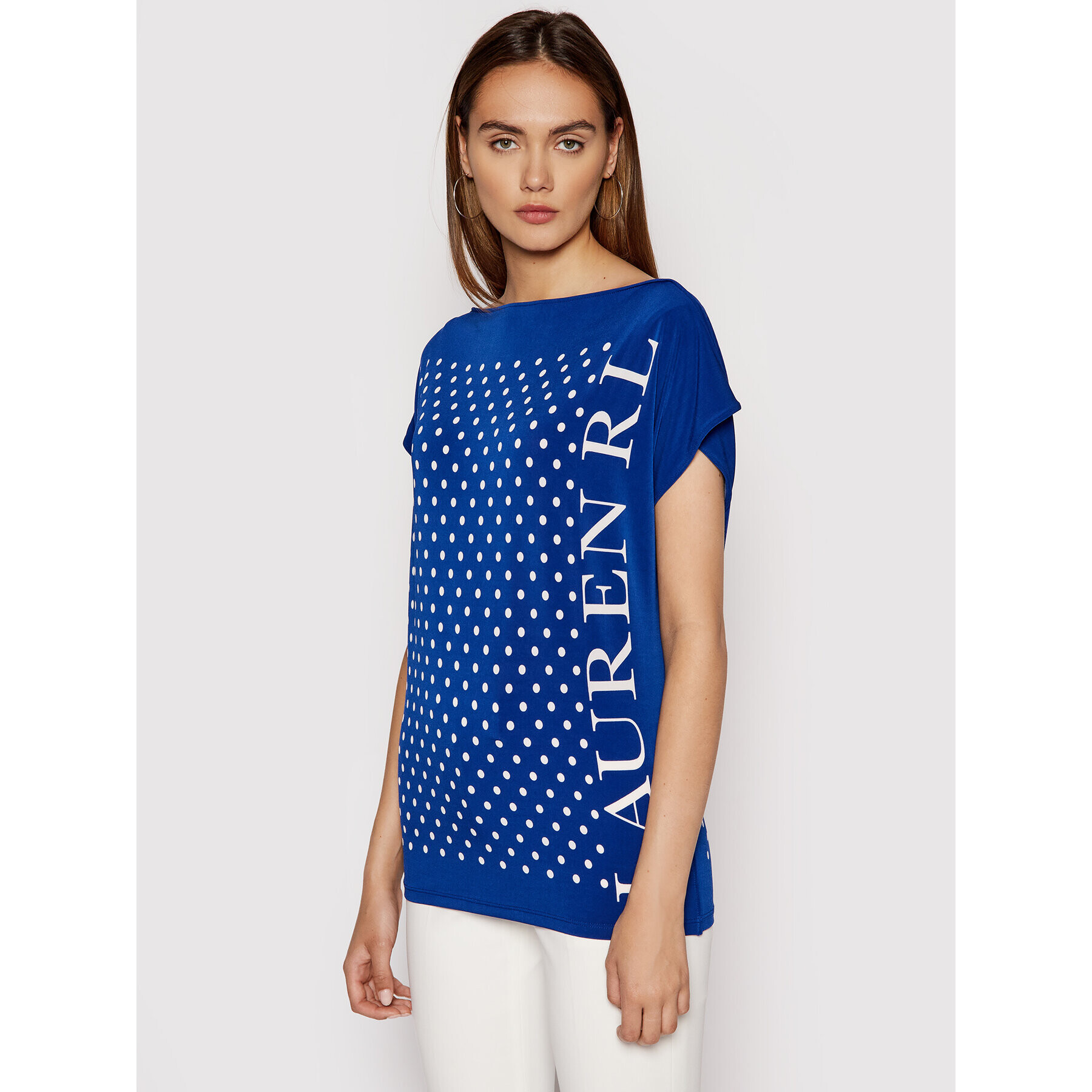 Lauren Ralph Lauren Блуза Knt 200837642001 Син Regular Fit - Pepit.bg