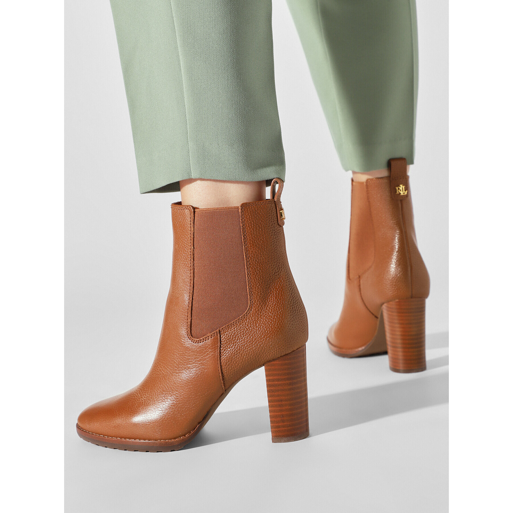 Lauren Ralph Lauren Боти 802912285002 Кафяв - Pepit.bg