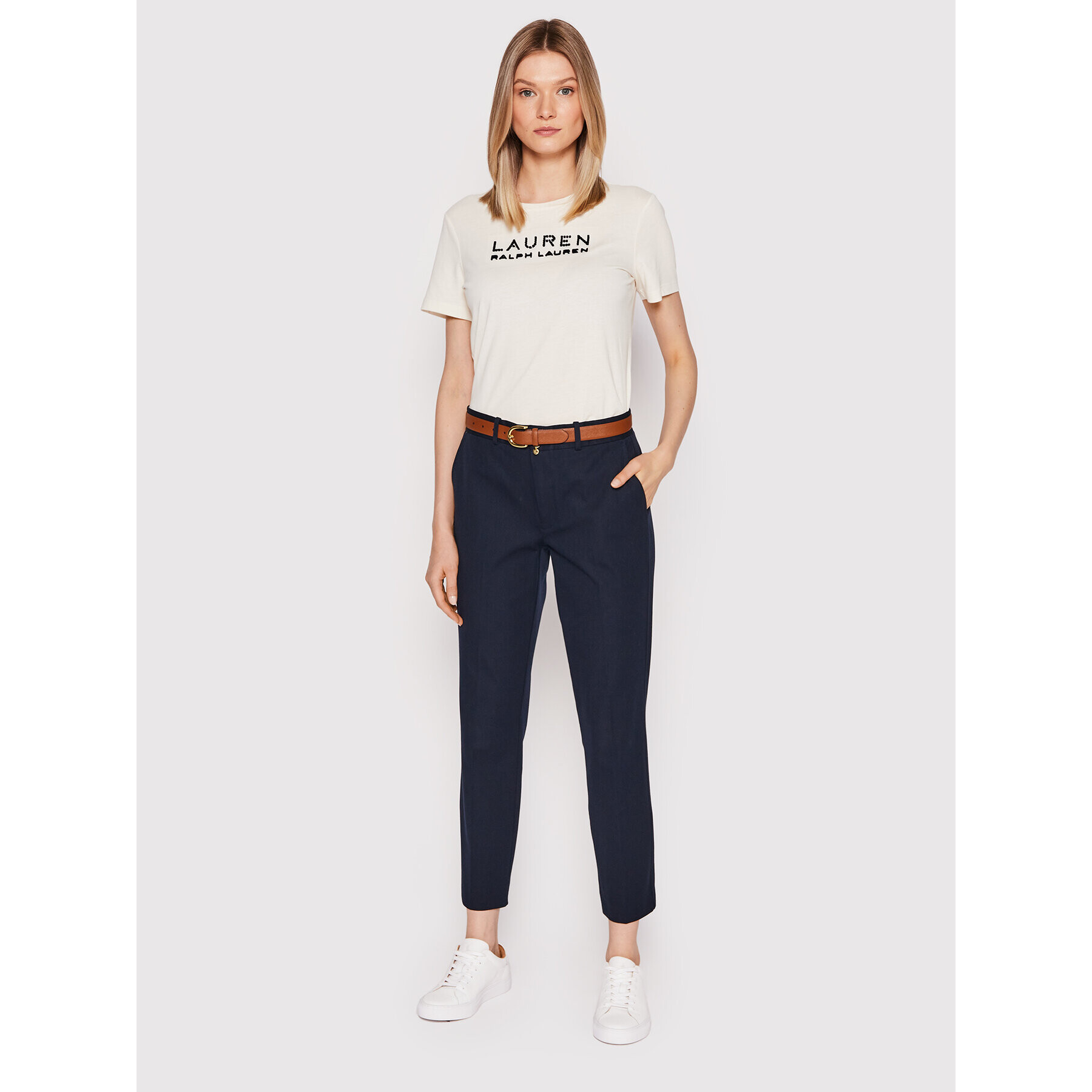 Lauren Ralph Lauren Дамски колан Charm Classc 412802952005 Кафяв - Pepit.bg