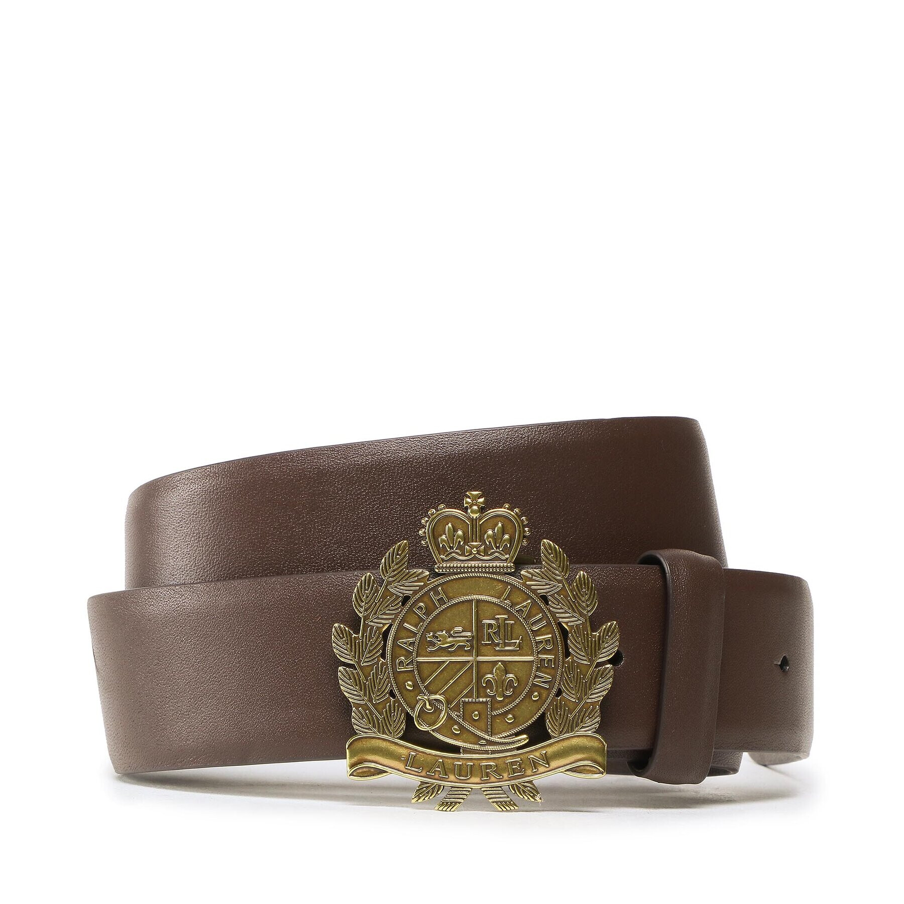 Lauren Ralph Lauren Дамски колан Crest Belt 412883719001 Кафяв - Pepit.bg