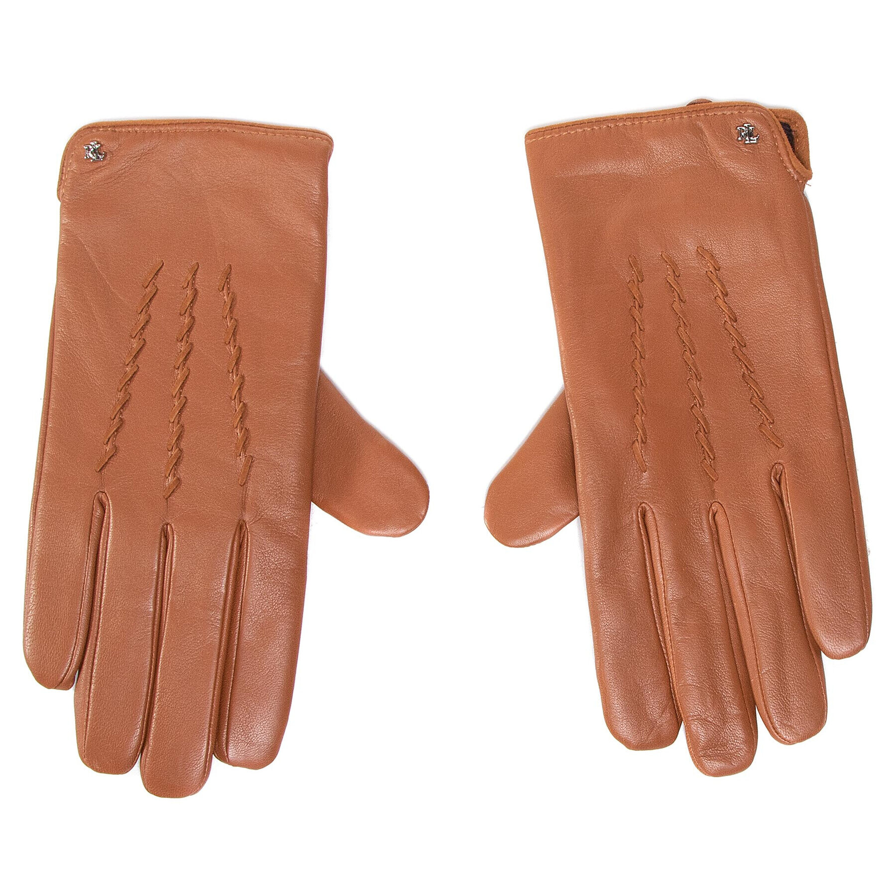 Lauren Ralph Lauren Дамски ръкавици Lth Cashmr Lnd Glove 454822999003 Кафяв - Pepit.bg