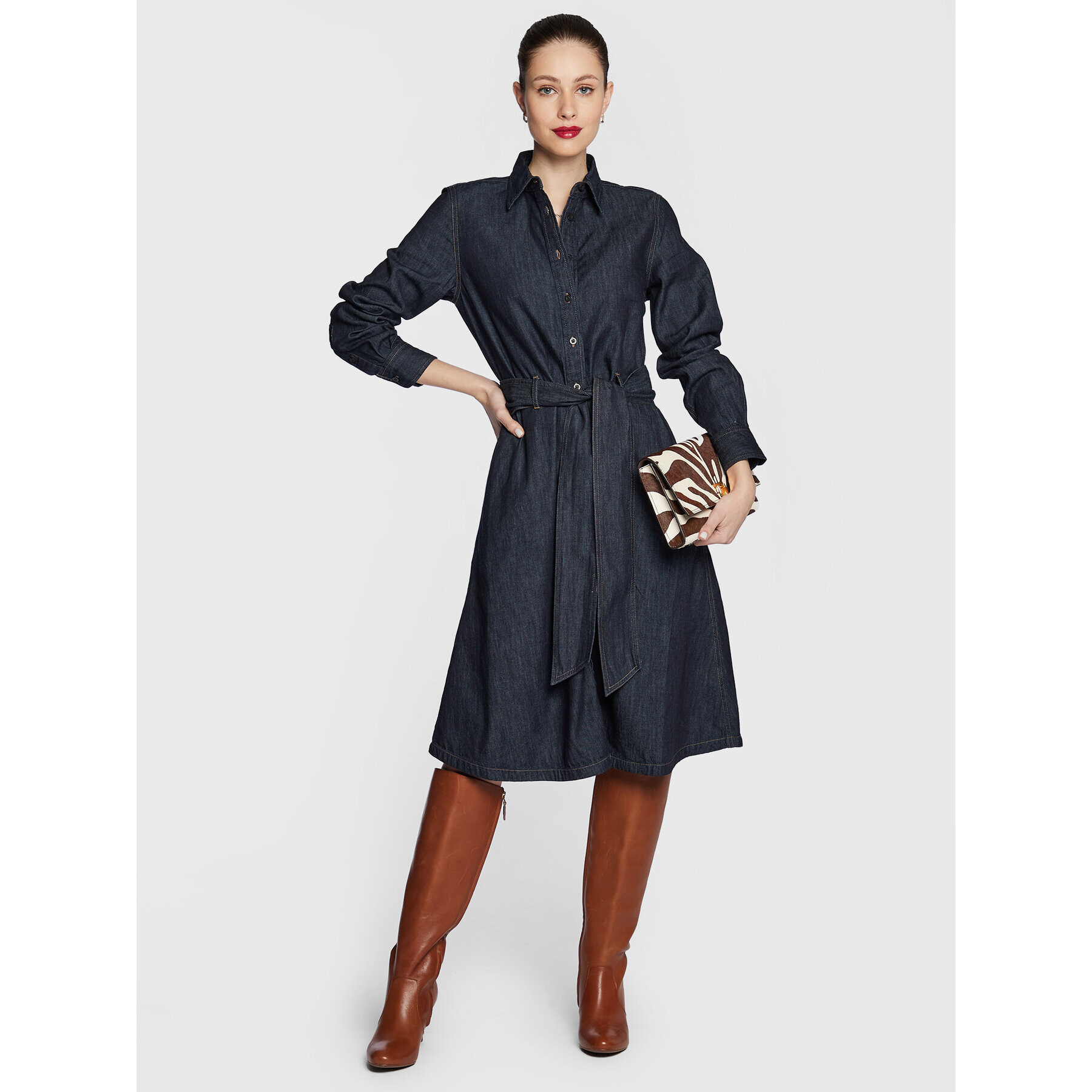 Lauren Ralph Lauren Дънкова рокля 200773734 Син Regular Fit - Pepit.bg