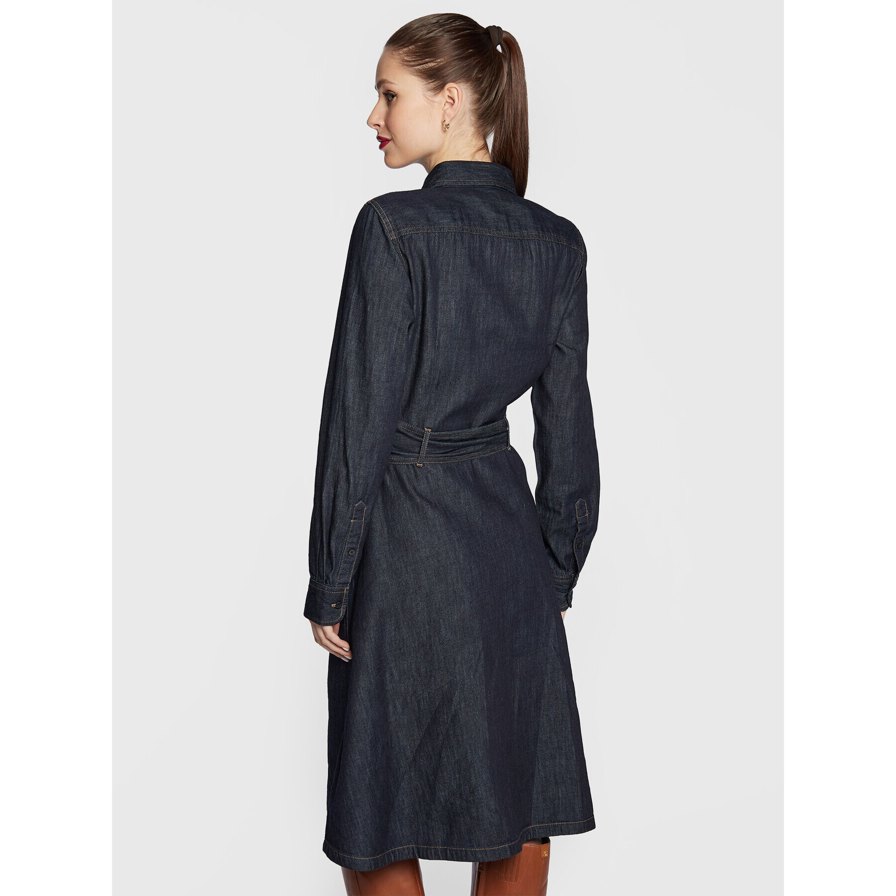 Lauren Ralph Lauren Дънкова рокля 200773734 Син Regular Fit - Pepit.bg