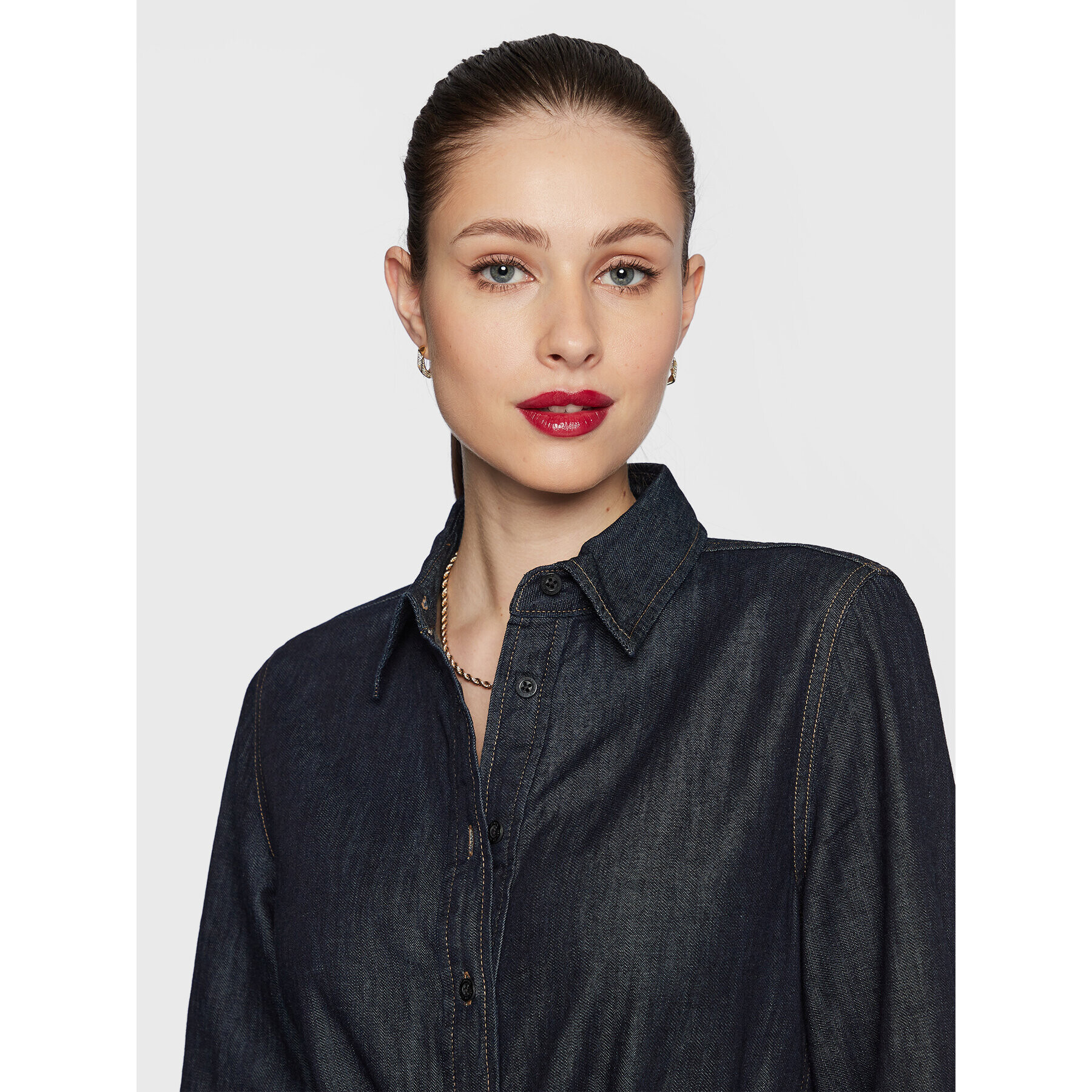 Lauren Ralph Lauren Дънкова рокля 200773734 Син Regular Fit - Pepit.bg