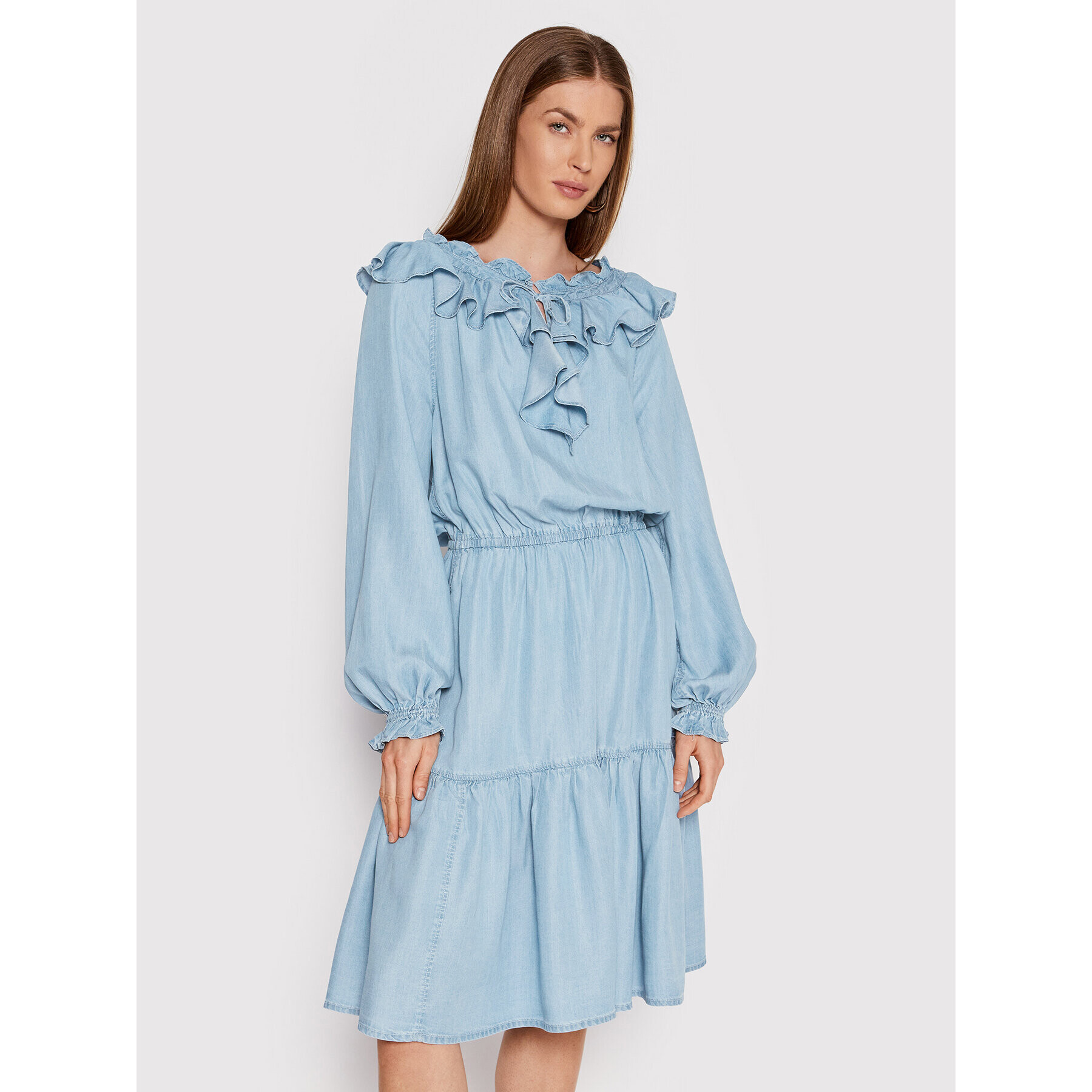 Lauren Ralph Lauren Дънкова рокля 200862182001 Син Regular Fit - Pepit.bg