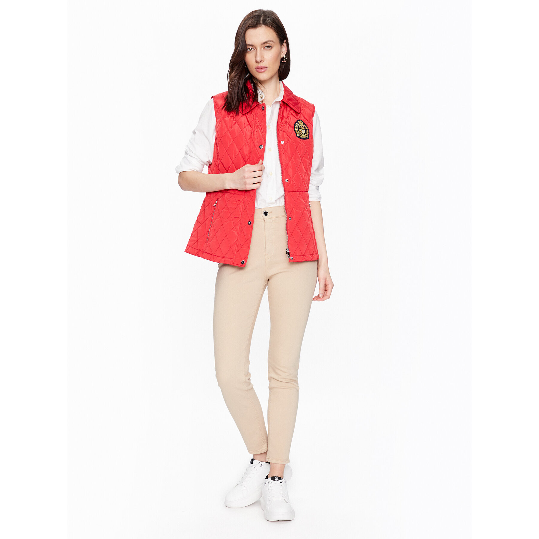 Lauren Ralph Lauren Елек 297905084001 Червен Regular Fit - Pepit.bg