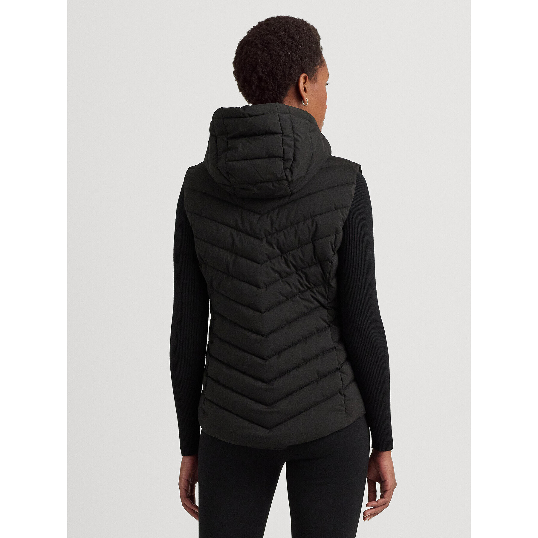 Lauren Ralph Lauren Елек 297918618001 Черен Regular Fit - Pepit.bg