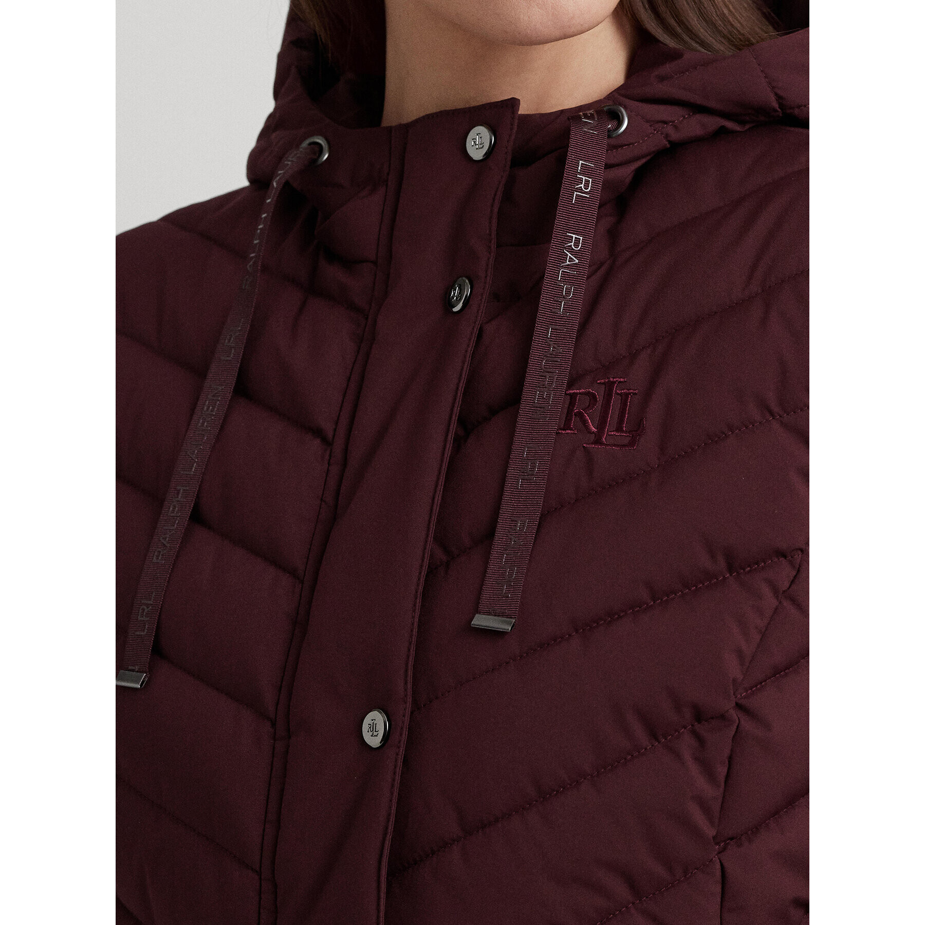 Lauren Ralph Lauren Елек 297918618002 Бордо Regular Fit - Pepit.bg