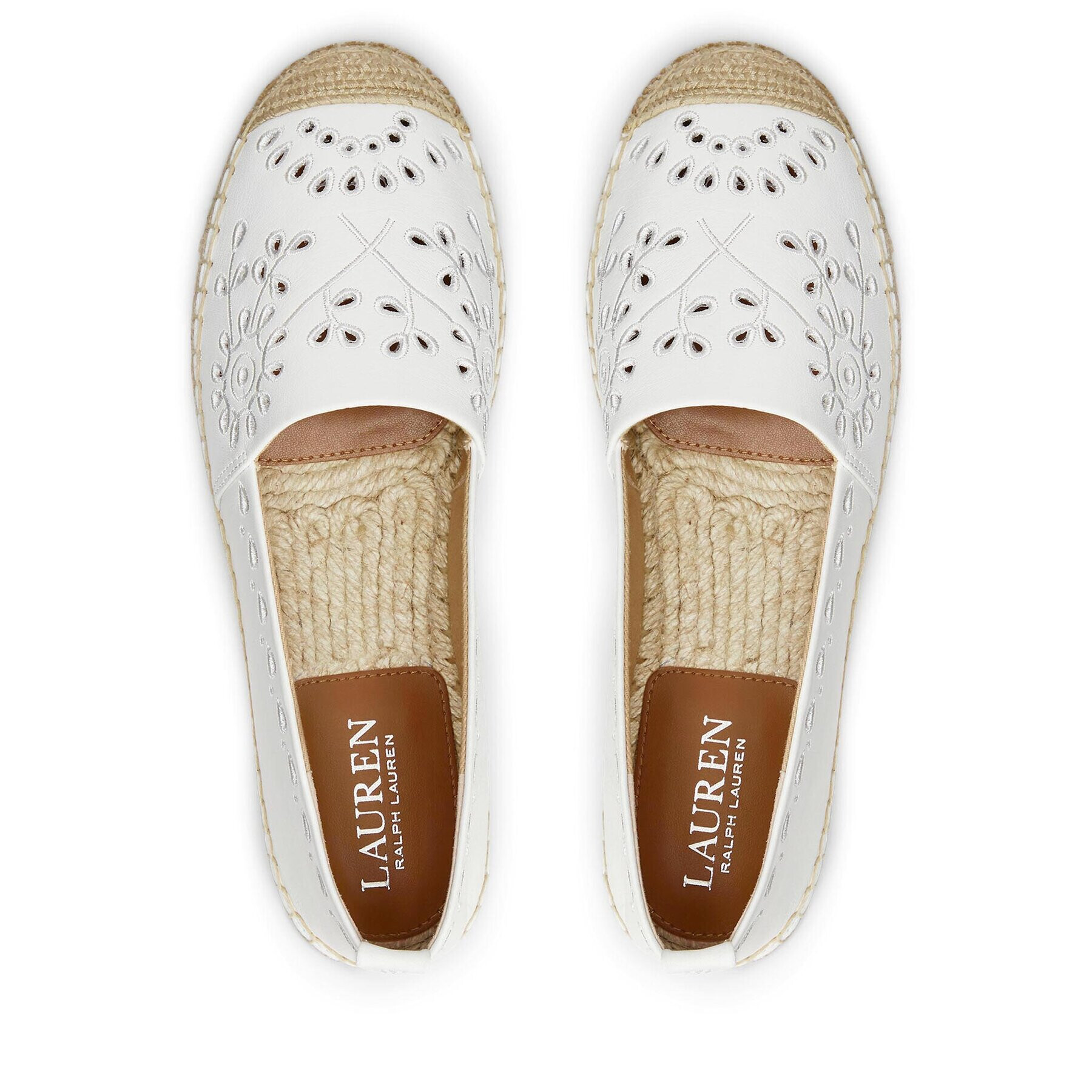 Lauren Ralph Lauren Еспадрили Espadrilles 802904429001 Бял - Pepit.bg