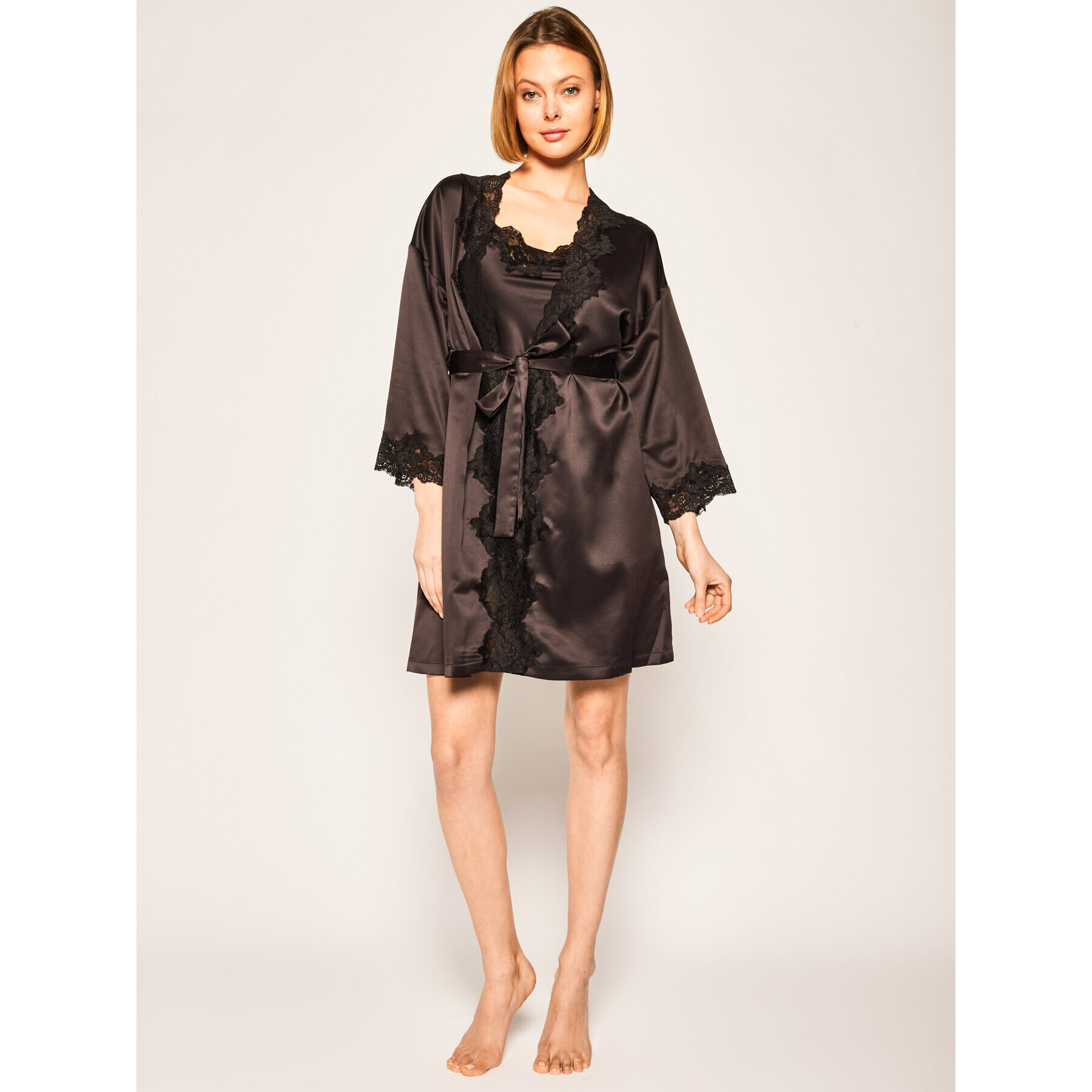 Lauren Ralph Lauren Халат I8141226 Черен - Pepit.bg