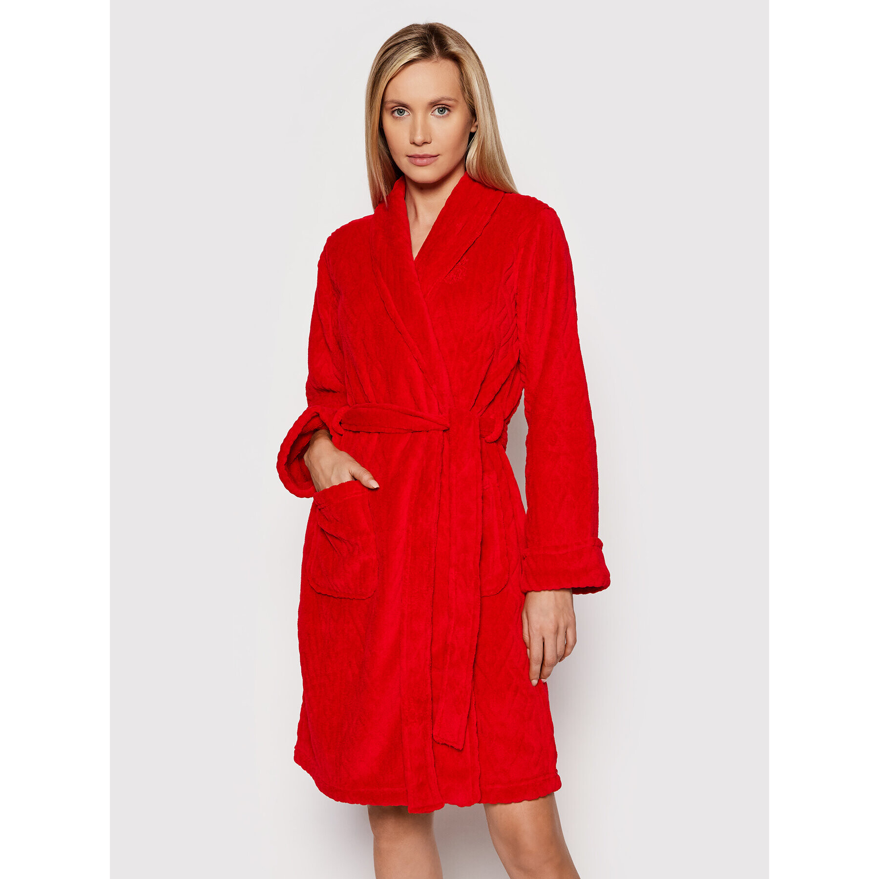 Lauren Ralph Lauren Халат ILN42111F Червен - Pepit.bg