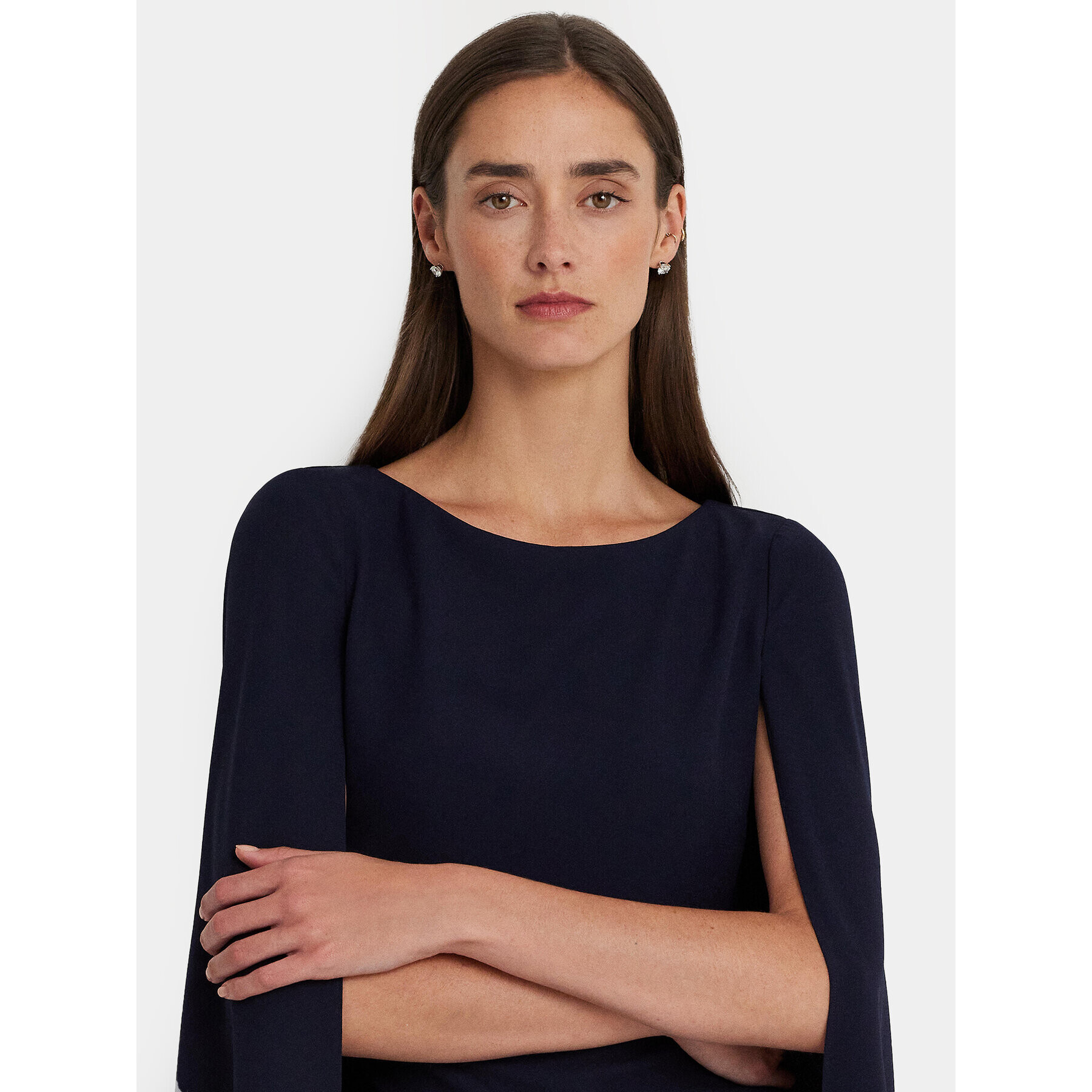 Lauren Ralph Lauren Коктейлна рокля 253855210007 Тъмносин Relaxed Fit - Pepit.bg