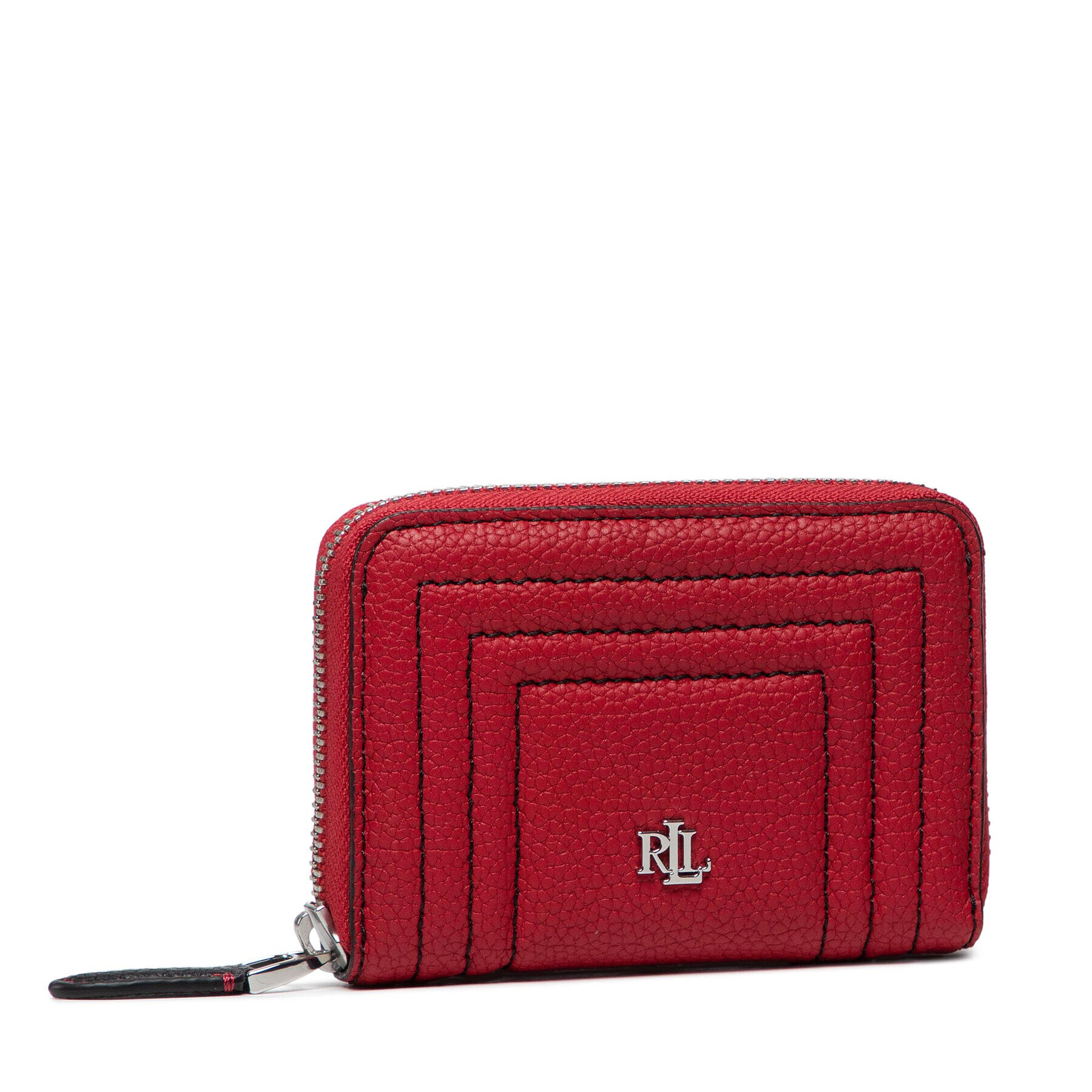 Lauren Ralph Lauren Малък дамски портфейл Sm Zip Wllet 432852957001 Червен - Pepit.bg