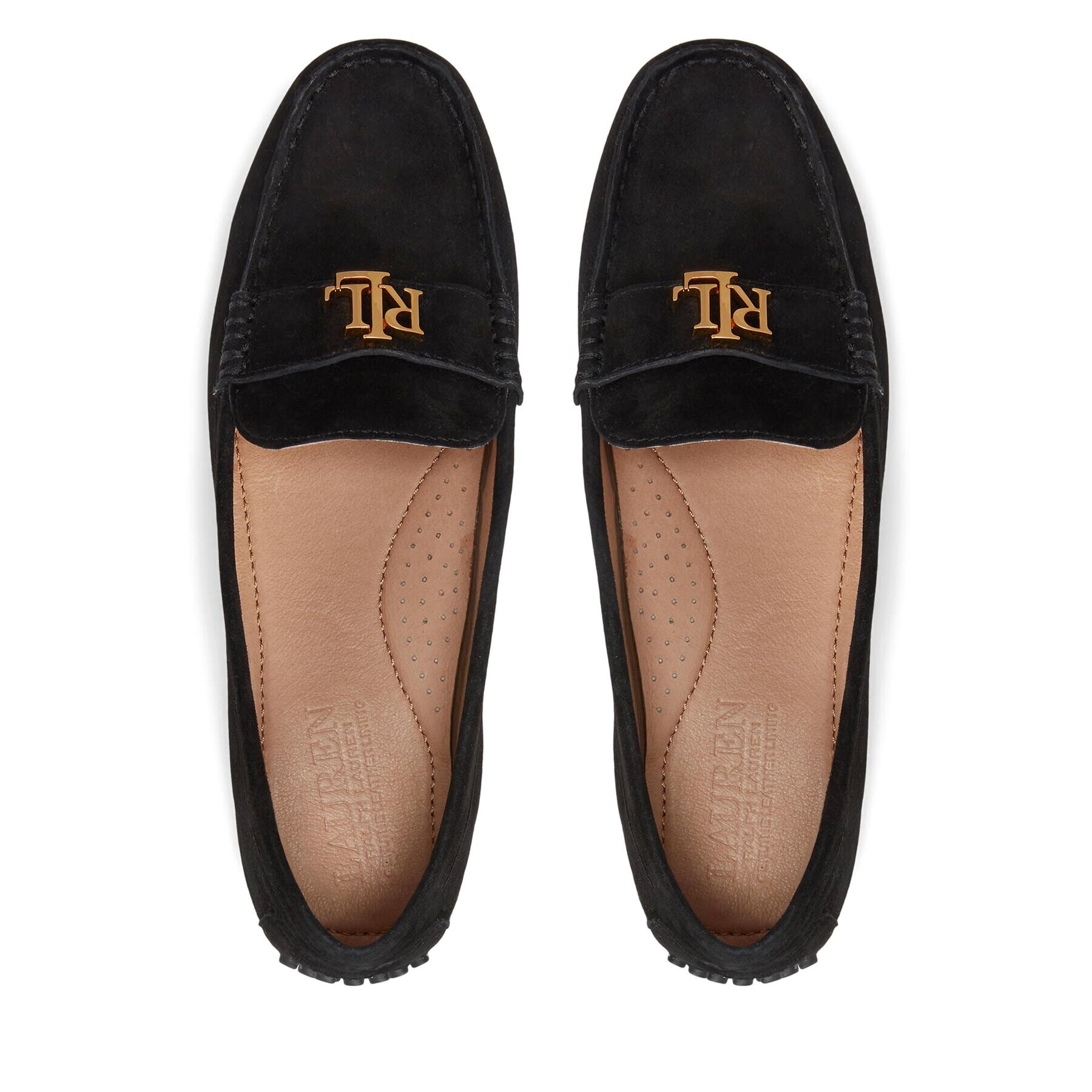 Lauren Ralph Lauren Мокасини 802821629018 Черен - Pepit.bg