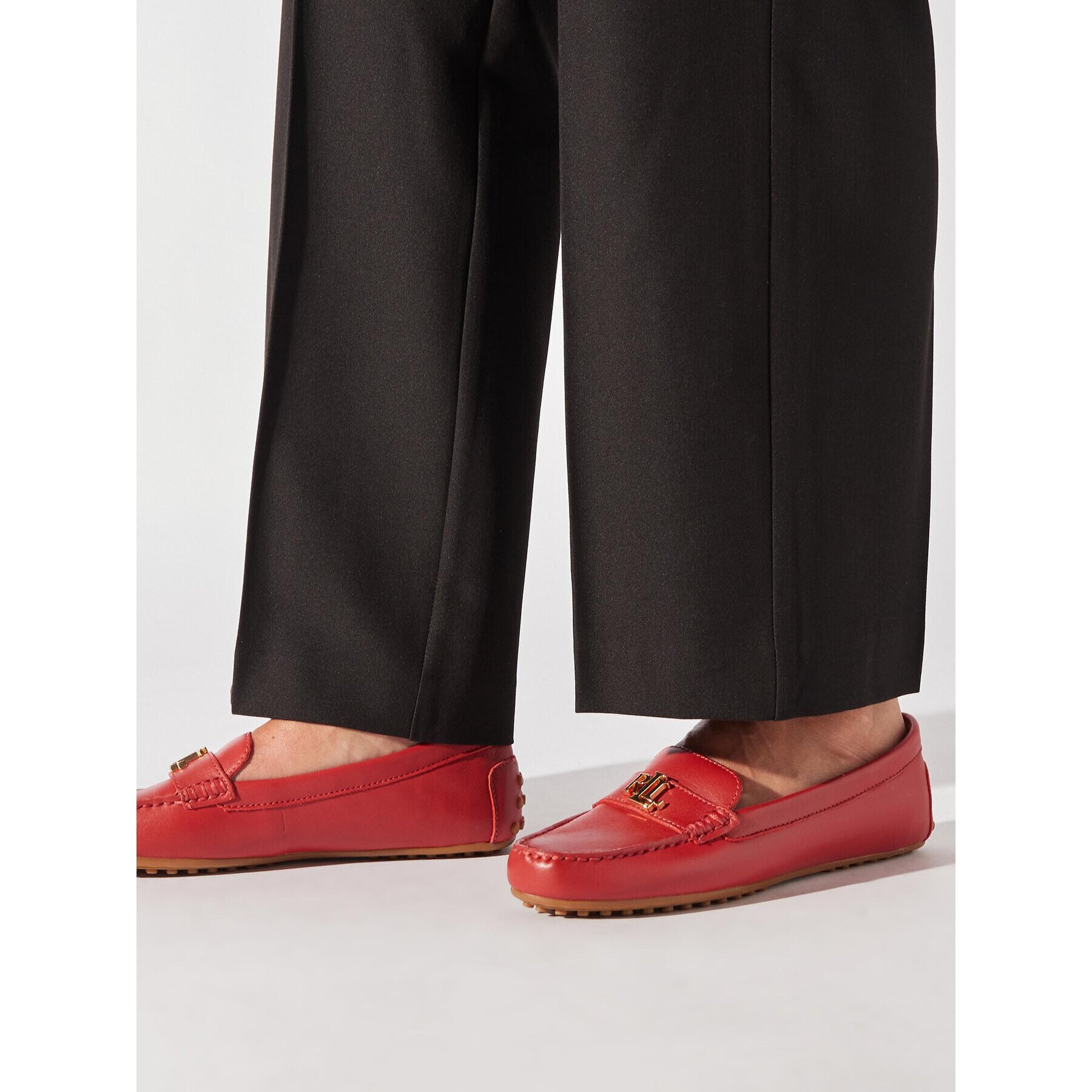 Lauren Ralph Lauren Мокасини 802852847013 Червен - Pepit.bg