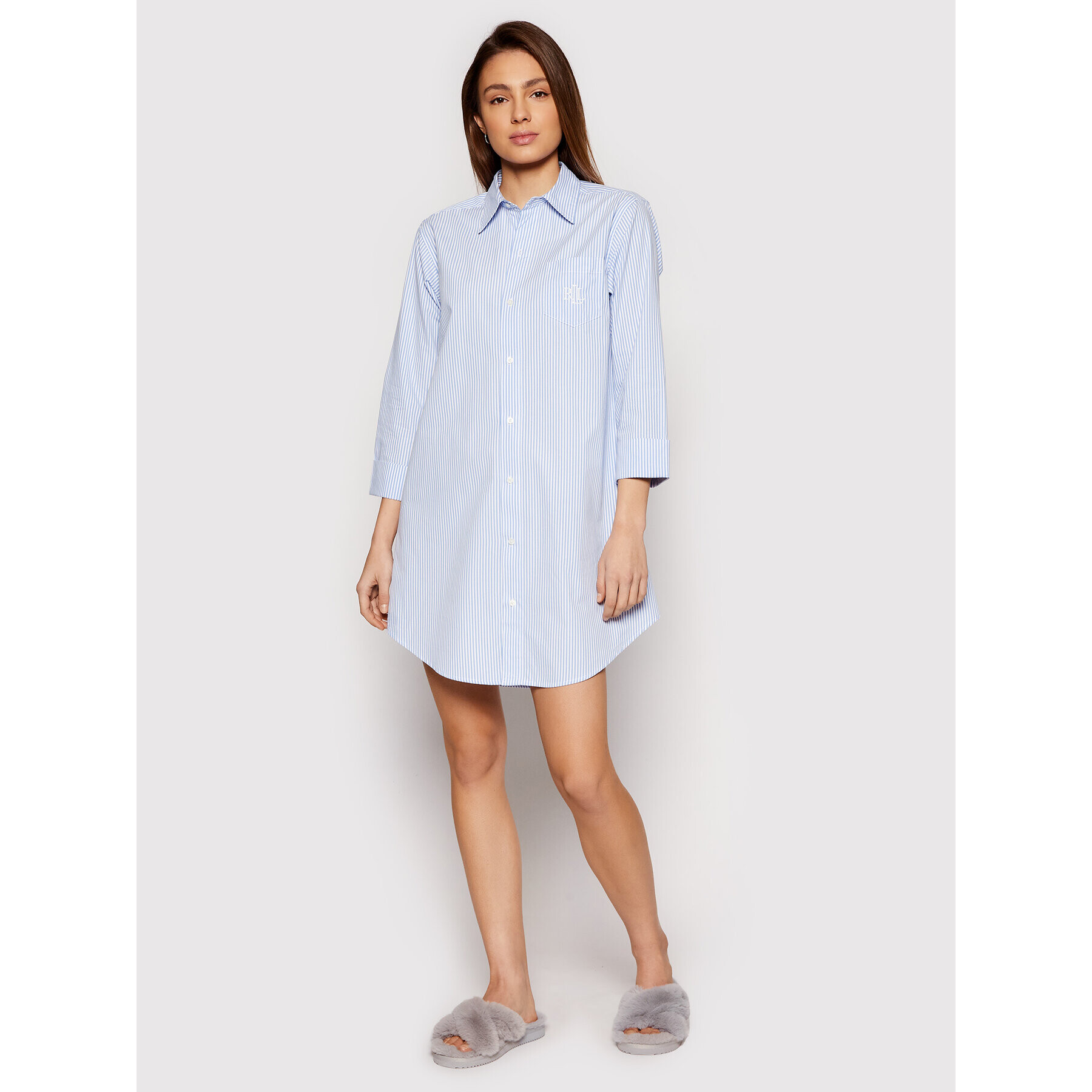 Lauren Ralph Lauren Нощница I815197 Син Regular Fit - Pepit.bg