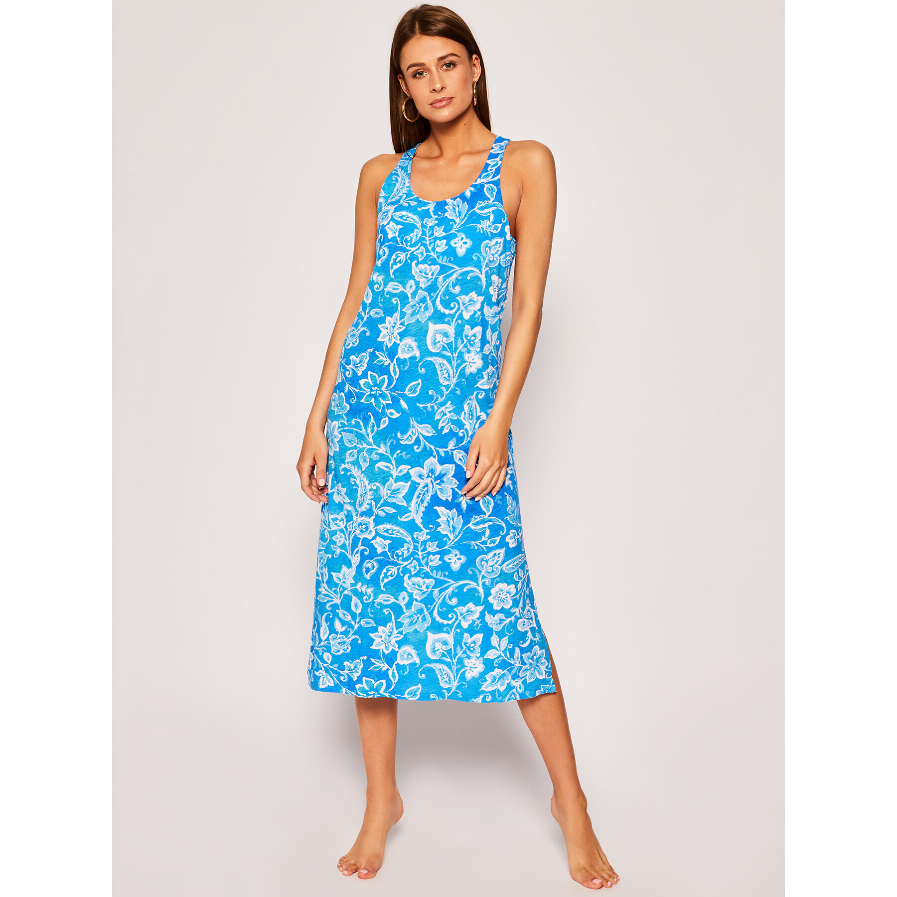 Lauren Ralph Lauren Нощница ILN01804 Син Regular Fit - Pepit.bg