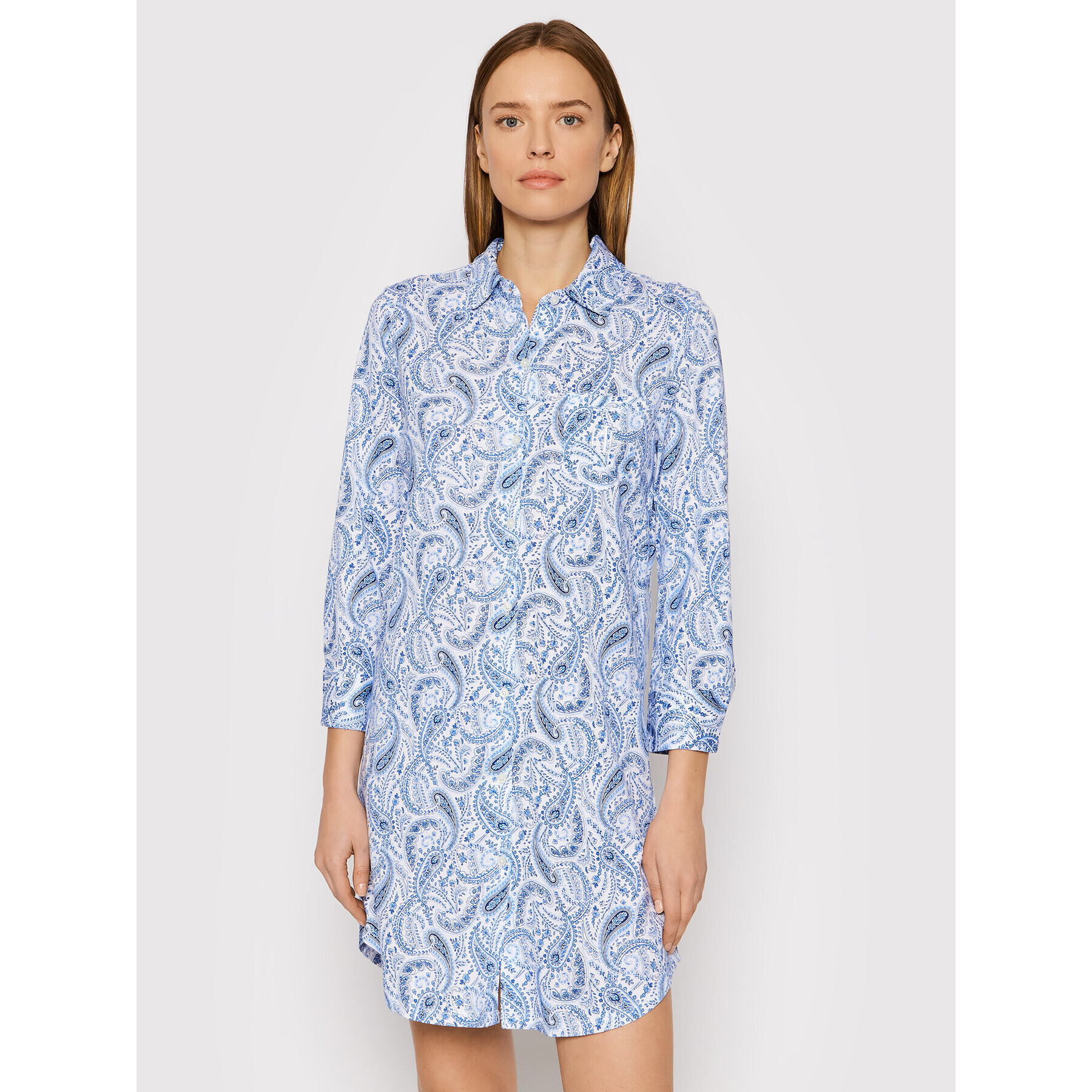 Lauren Ralph Lauren Нощница ILN32134 Син Regular Fit - Pepit.bg