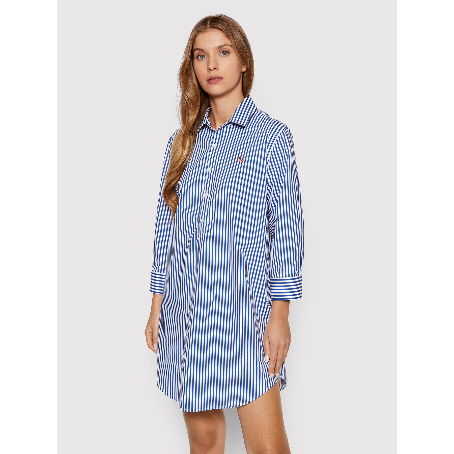 Lauren Ralph Lauren Нощница ILN62152 Син Relaxed Fit - Pepit.bg