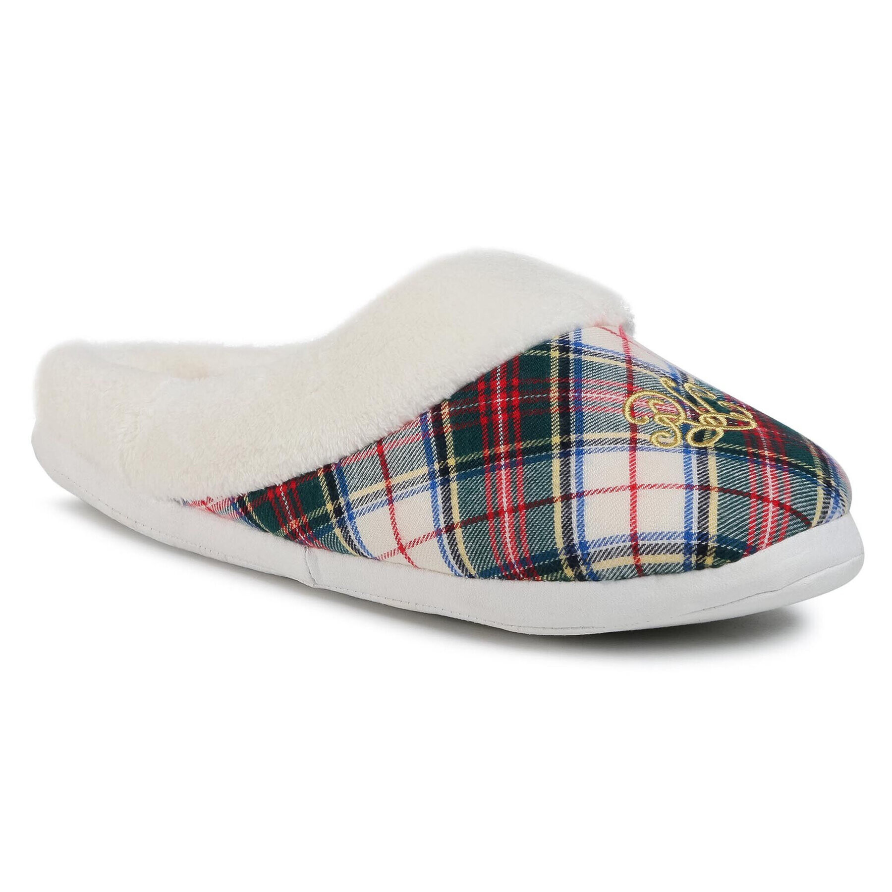 Lauren Ralph Lauren Пантофи Slippers ILN02030 Бял - Pepit.bg