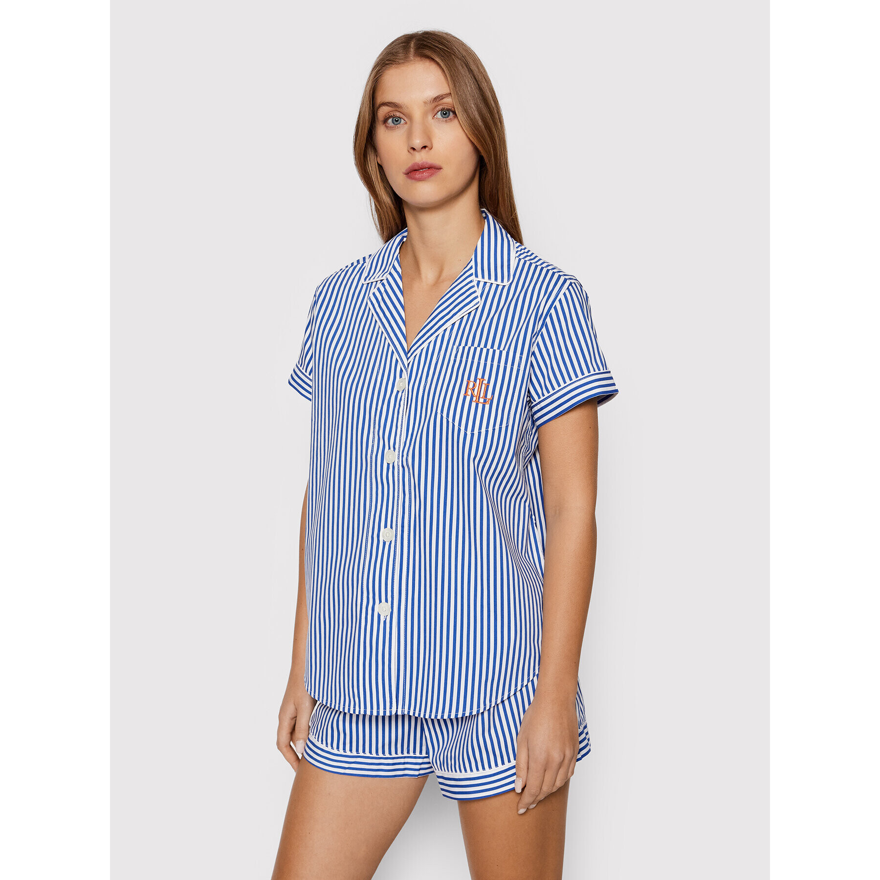 Lauren Ralph Lauren Пижама ILN12152 Син Regular Fit - Pepit.bg