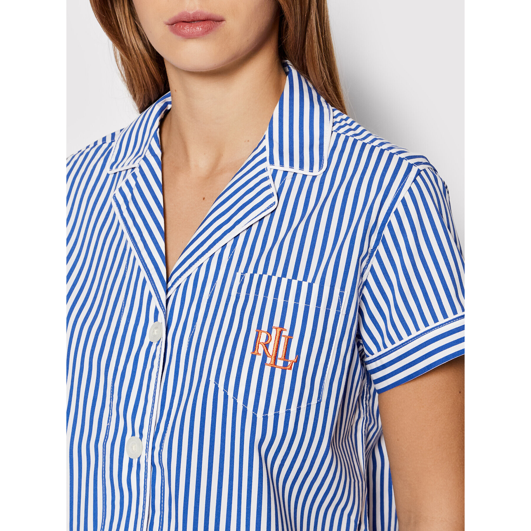 Lauren Ralph Lauren Пижама ILN12152 Син Regular Fit - Pepit.bg