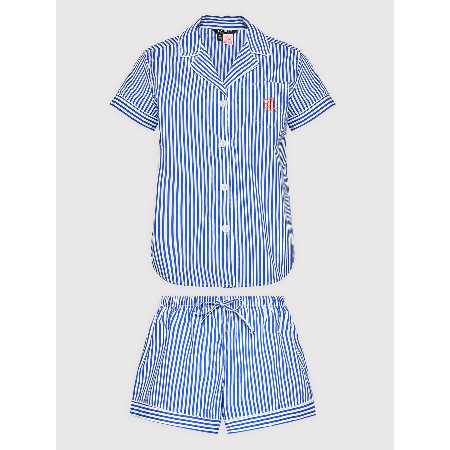 Lauren Ralph Lauren Пижама ILN12152 Син Regular Fit - Pepit.bg