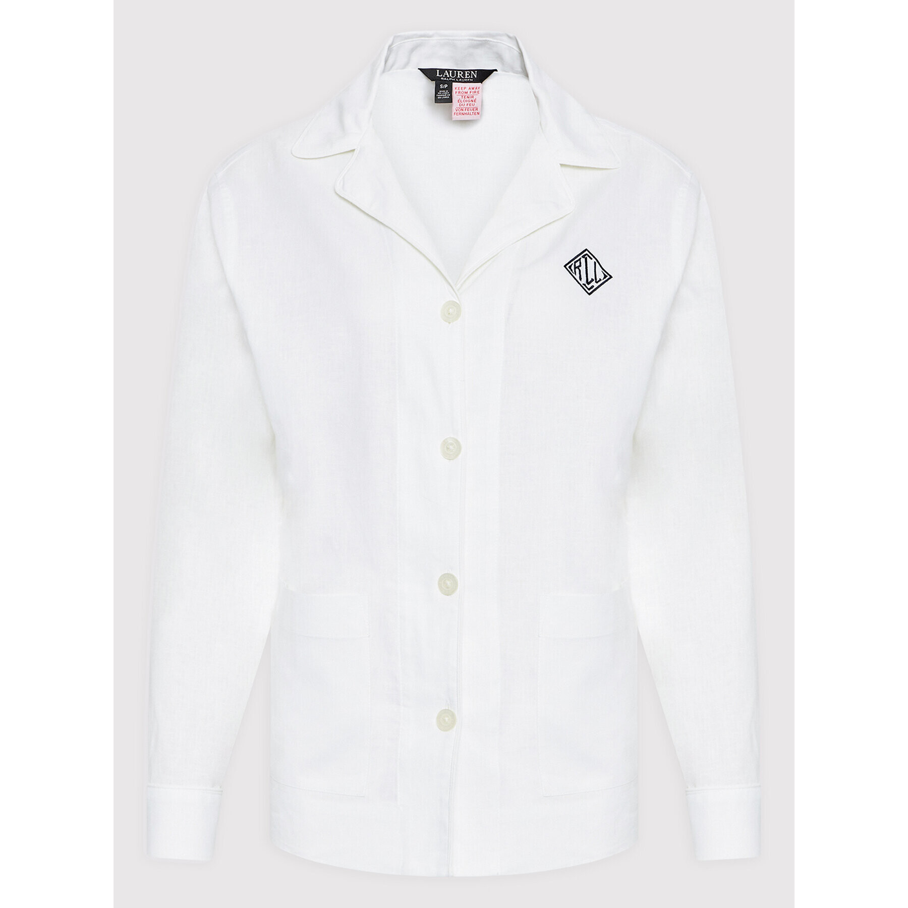 Lauren Ralph Lauren Пижама ILN12181 Бял Regular Fit - Pepit.bg