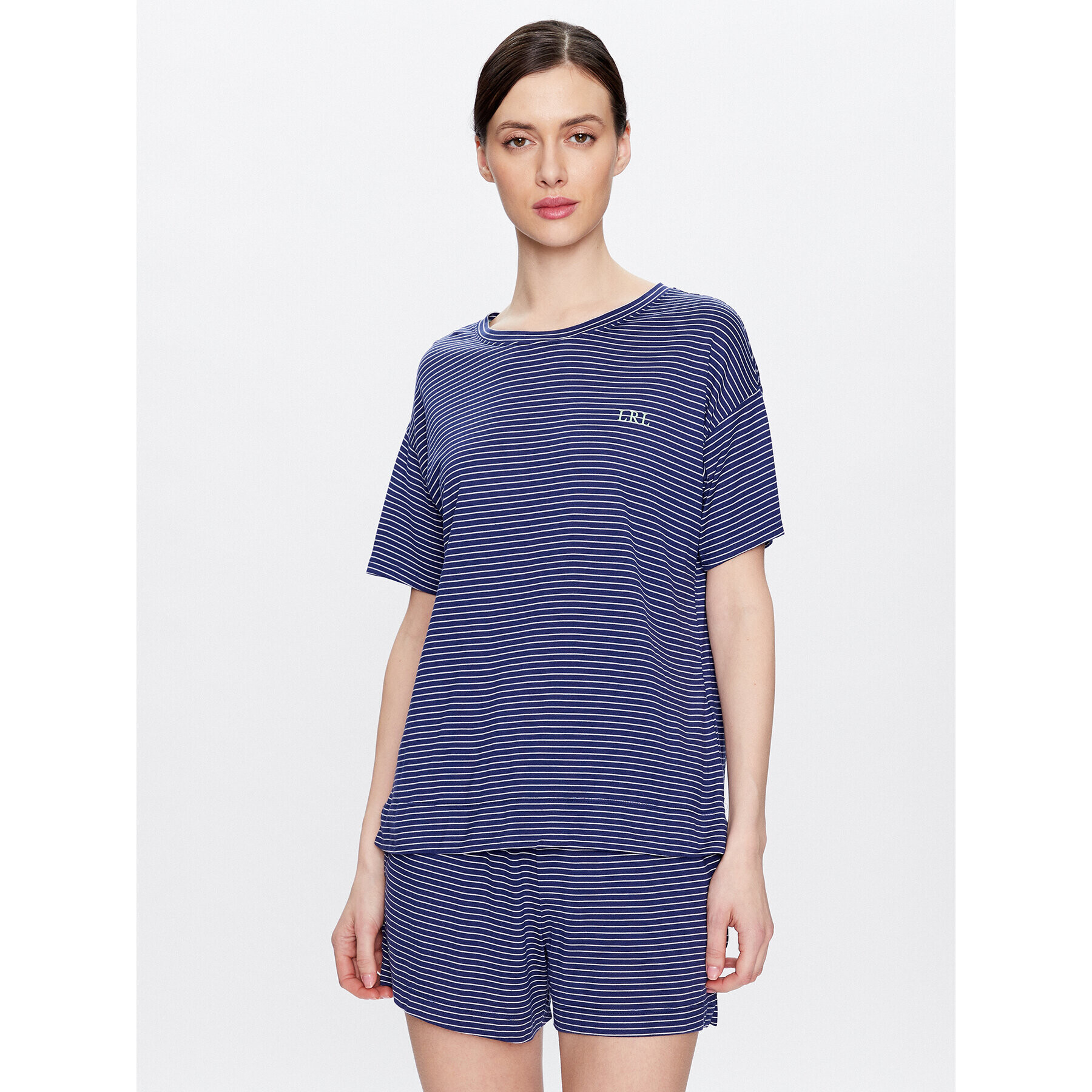 Lauren Ralph Lauren Пижама ILN72240 Тъмносин Regular Fit - Pepit.bg