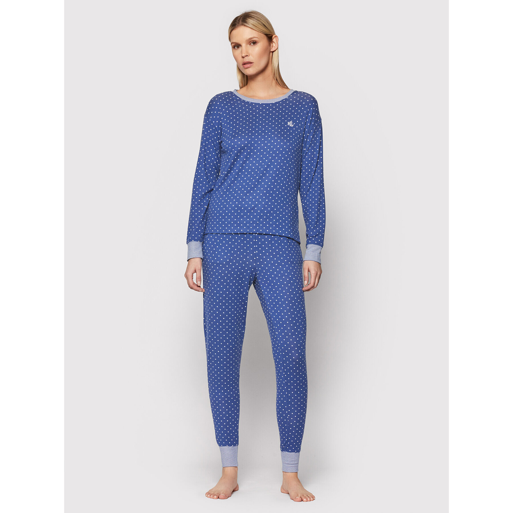 Lauren Ralph Lauren Пижама ILN92110 Син - Pepit.bg