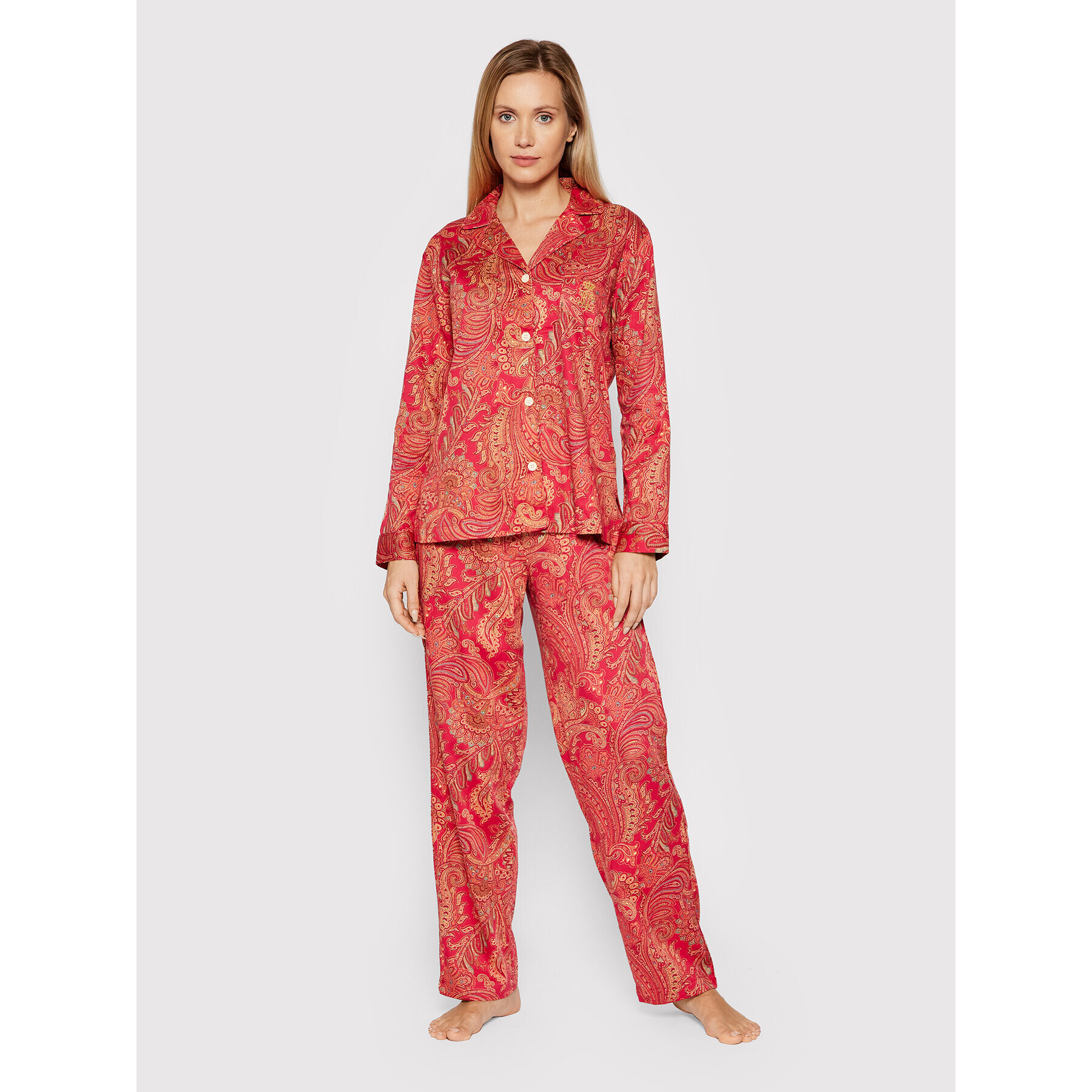 Lauren Ralph Lauren Пижама ILN92126F Червен - Pepit.bg