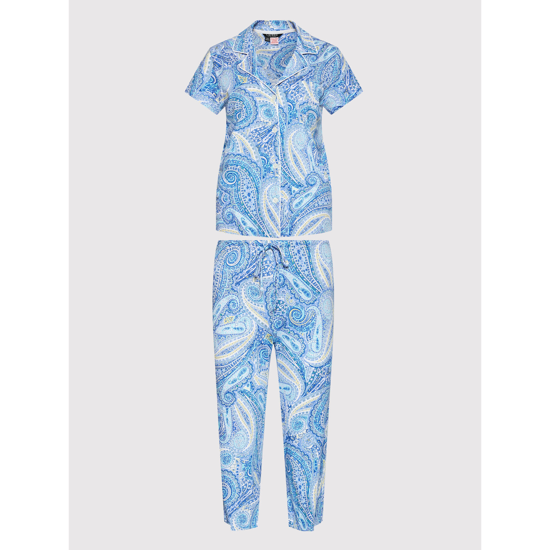 Lauren Ralph Lauren Пижама ILN92151 Син Regular Fit - Pepit.bg