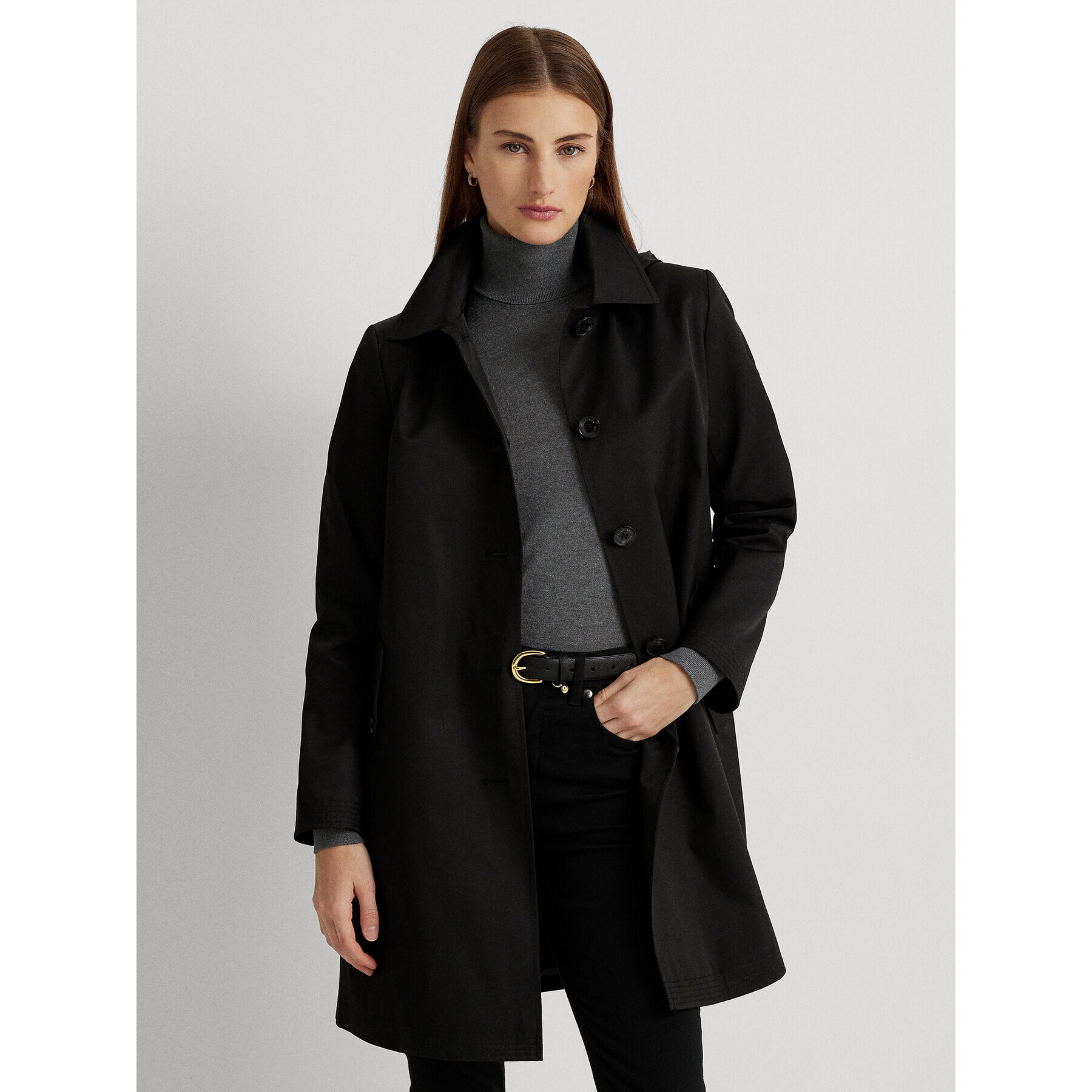 Lauren Ralph Lauren Преходно яке 297918598001 Черен Regular Fit - Pepit.bg