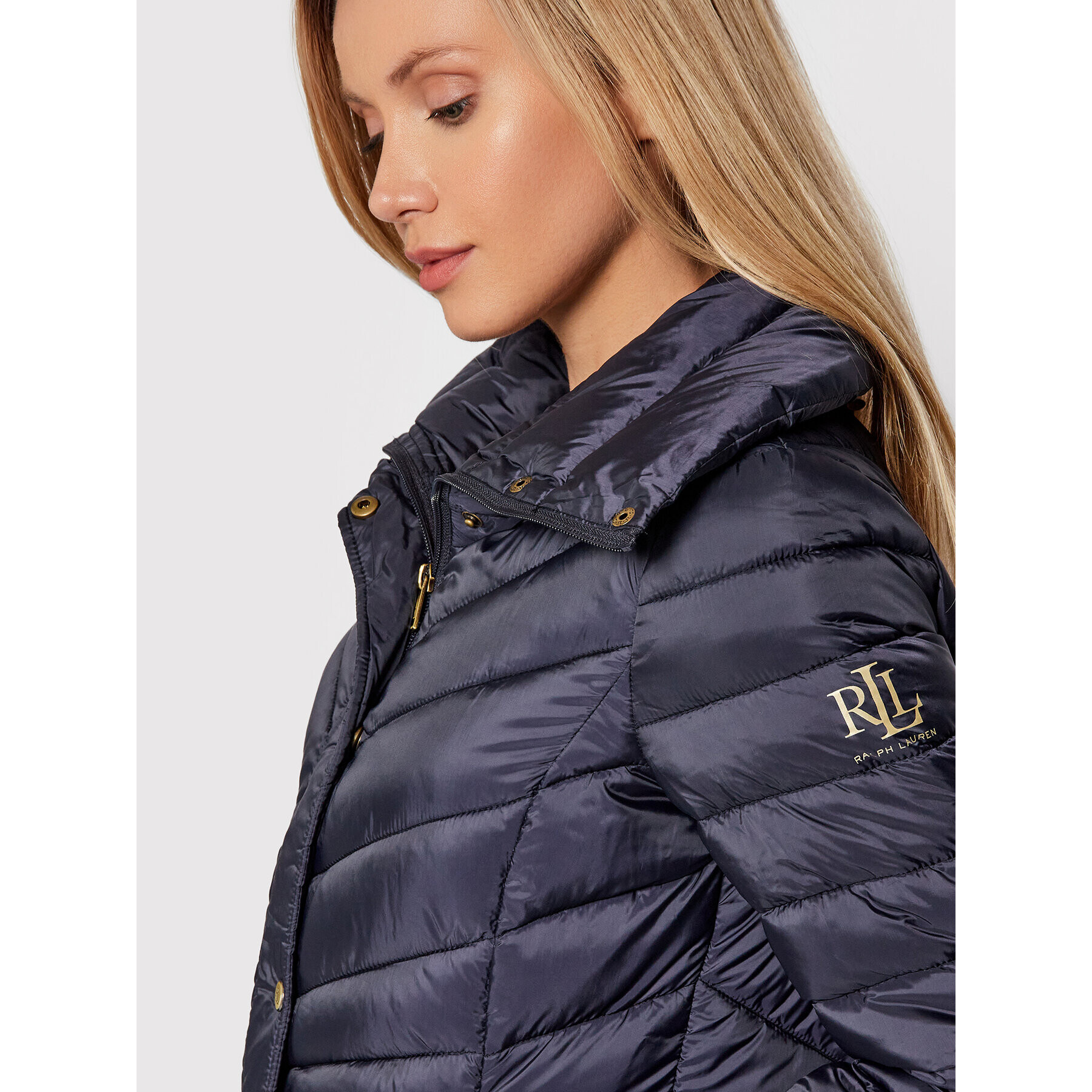 Lauren Ralph Lauren Пухено яке 297853854004 Тъмносин Regular Fit - Pepit.bg