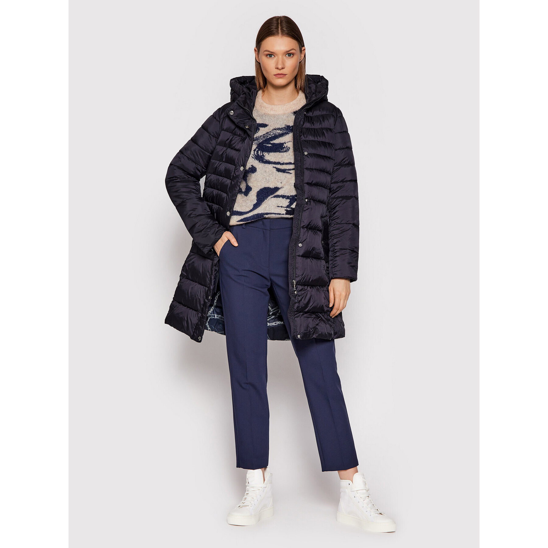 Lauren Ralph Lauren Пухено яке 297853857001 Тъмносин Regular Fit - Pepit.bg