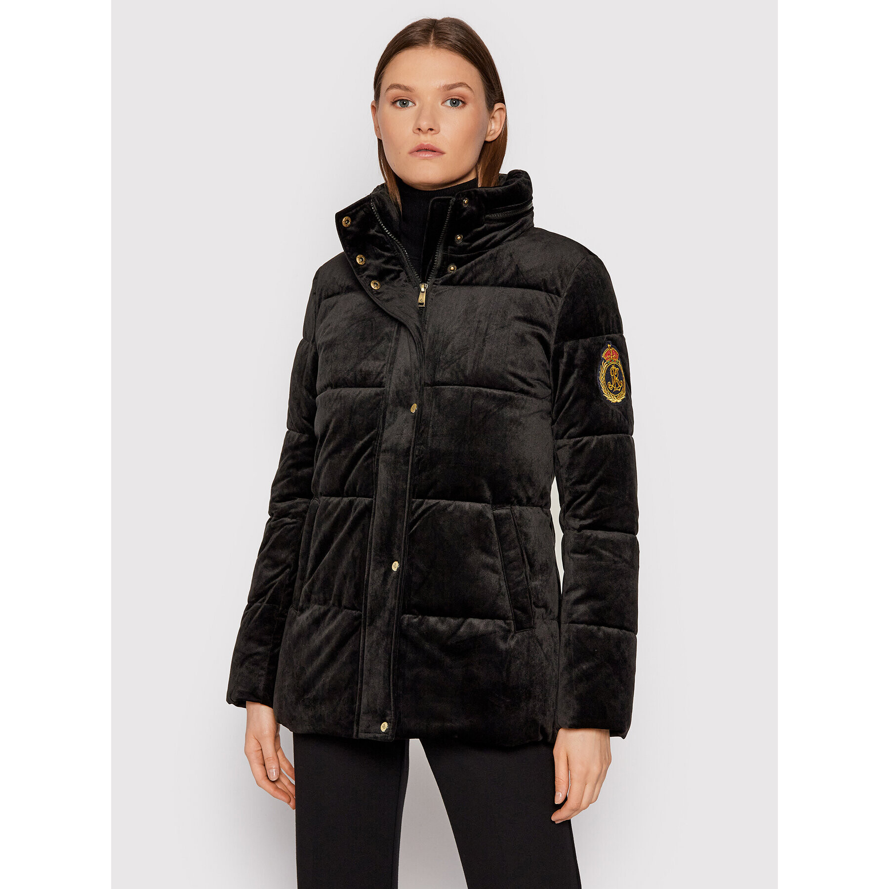 Lauren Ralph Lauren Пухено яке 297853866001 Черен Regular Fit - Pepit.bg