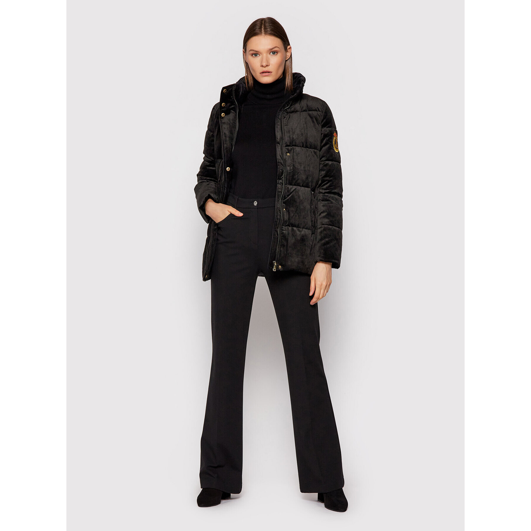 Lauren Ralph Lauren Пухено яке 297853866001 Черен Regular Fit - Pepit.bg