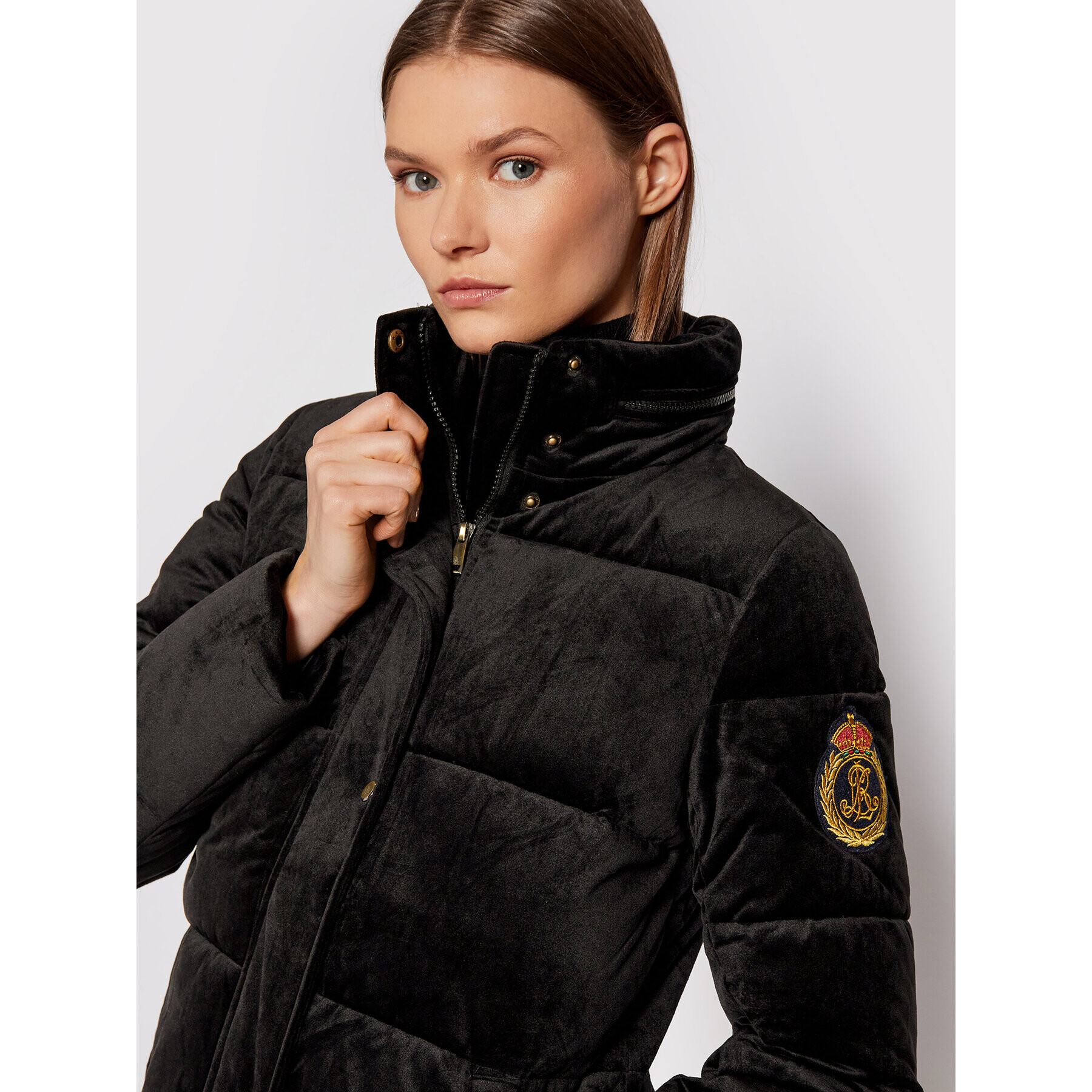 Lauren Ralph Lauren Пухено яке 297853866001 Черен Regular Fit - Pepit.bg