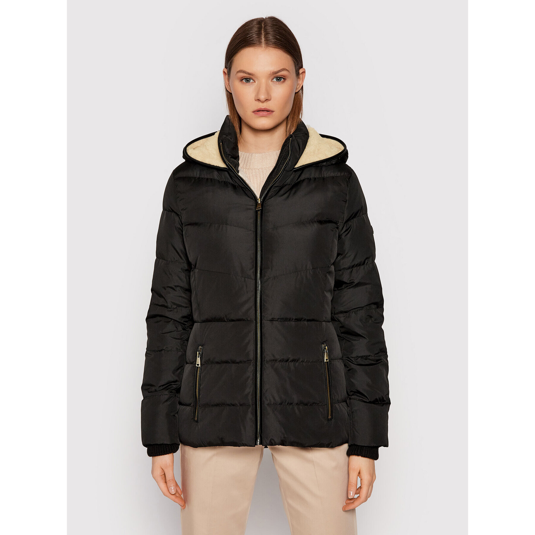 Lauren Ralph Lauren Пухено яке 297853880001 Черен Regular Fit - Pepit.bg