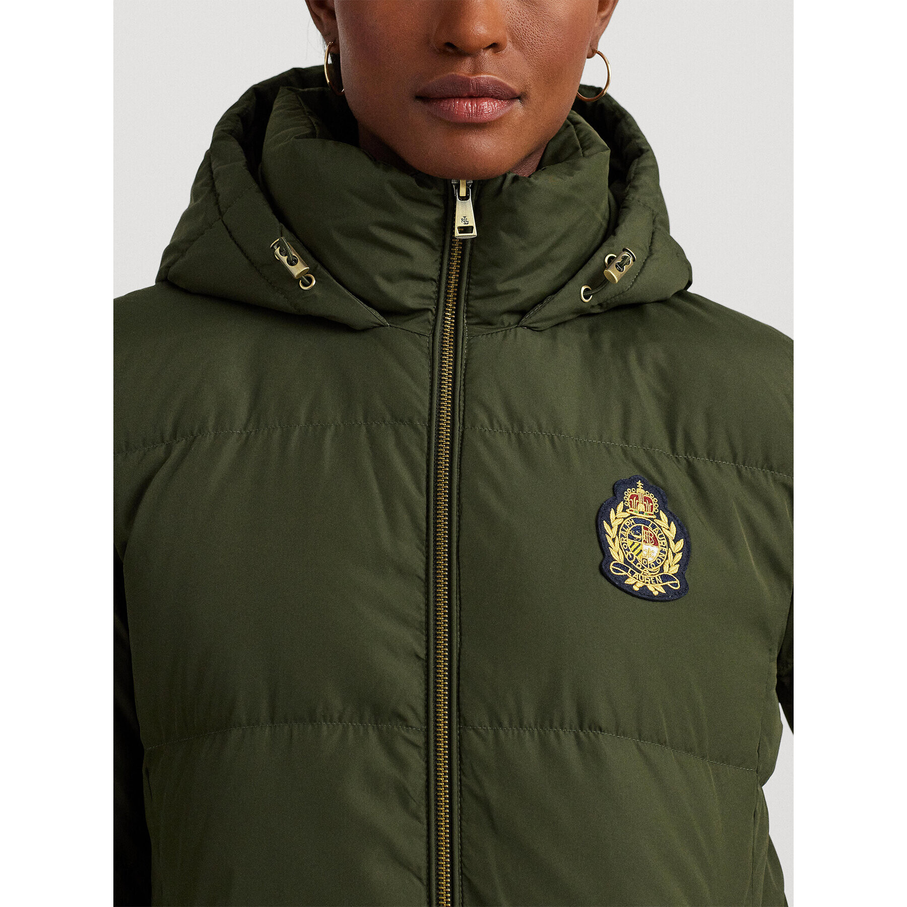 Lauren Ralph Lauren Пухено яке 297928080003 Зелен Regular Fit - Pepit.bg