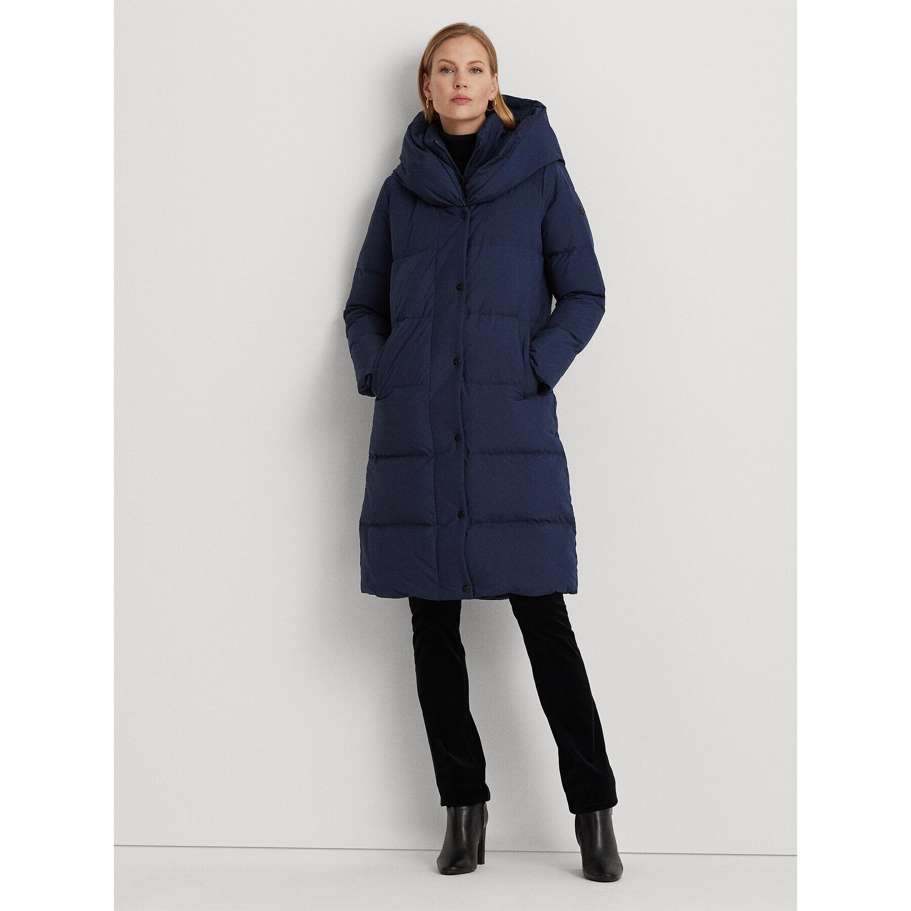 Lauren Ralph Lauren Пухено яке 297931890002 Тъмносин Regular Fit - Pepit.bg