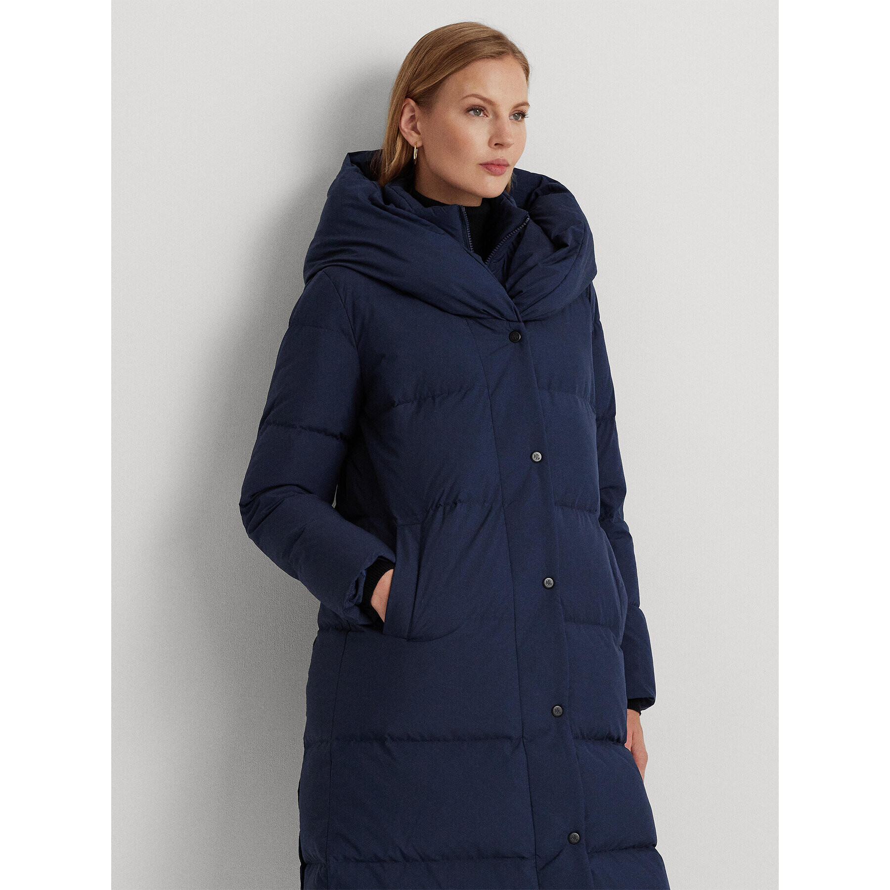 Lauren Ralph Lauren Пухено яке 297931890002 Тъмносин Regular Fit - Pepit.bg