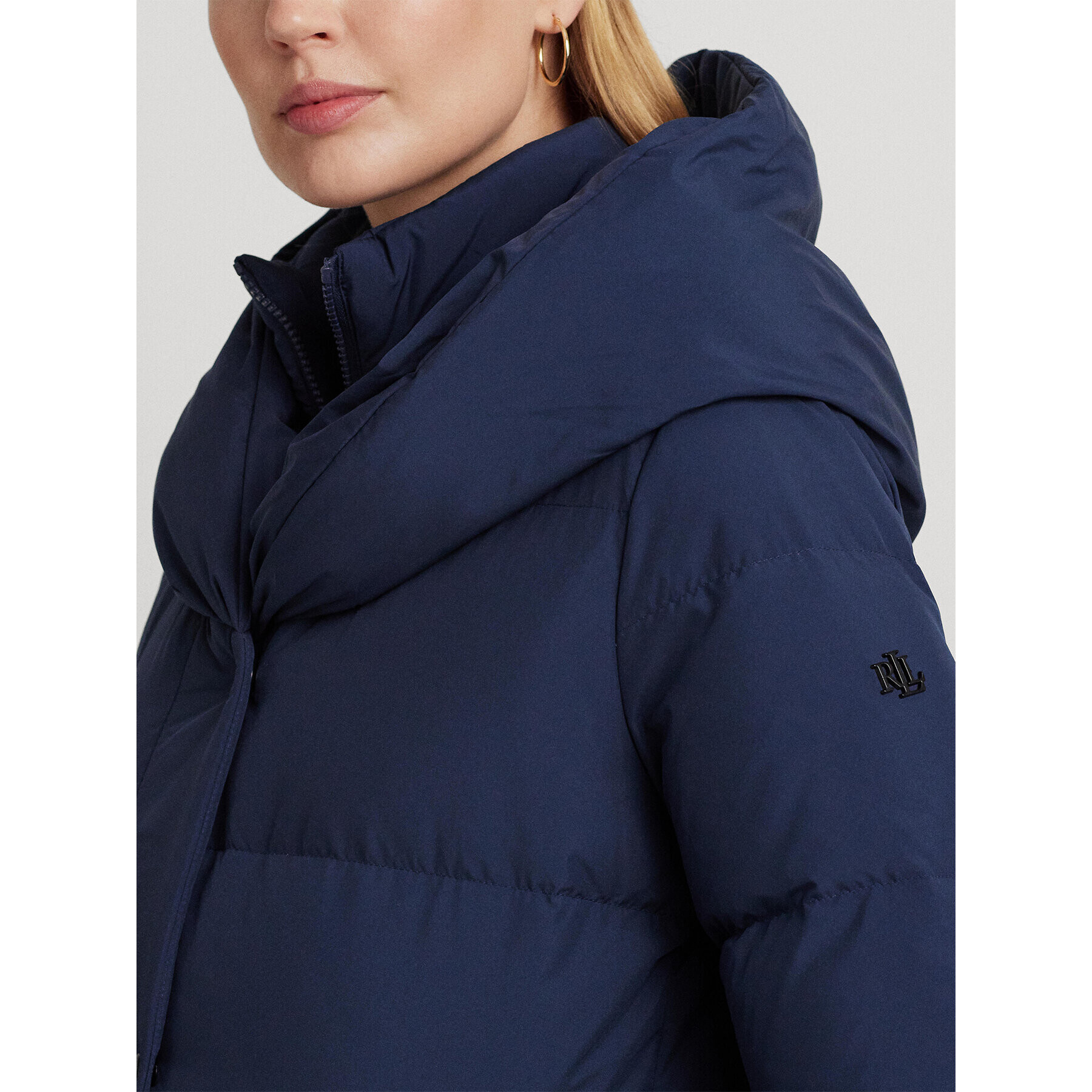 Lauren Ralph Lauren Пухено яке 297931890002 Тъмносин Regular Fit - Pepit.bg